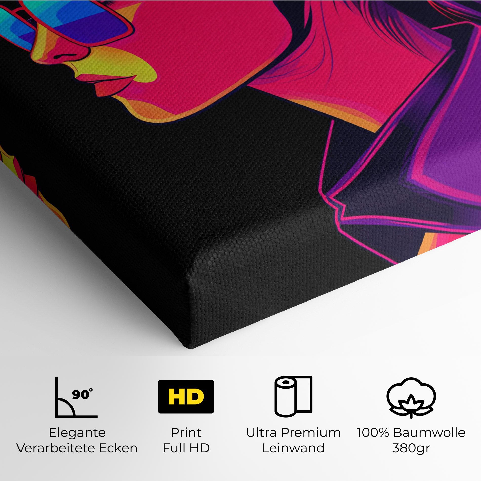 Leinwandbild Purple Pop Hair mockup 4