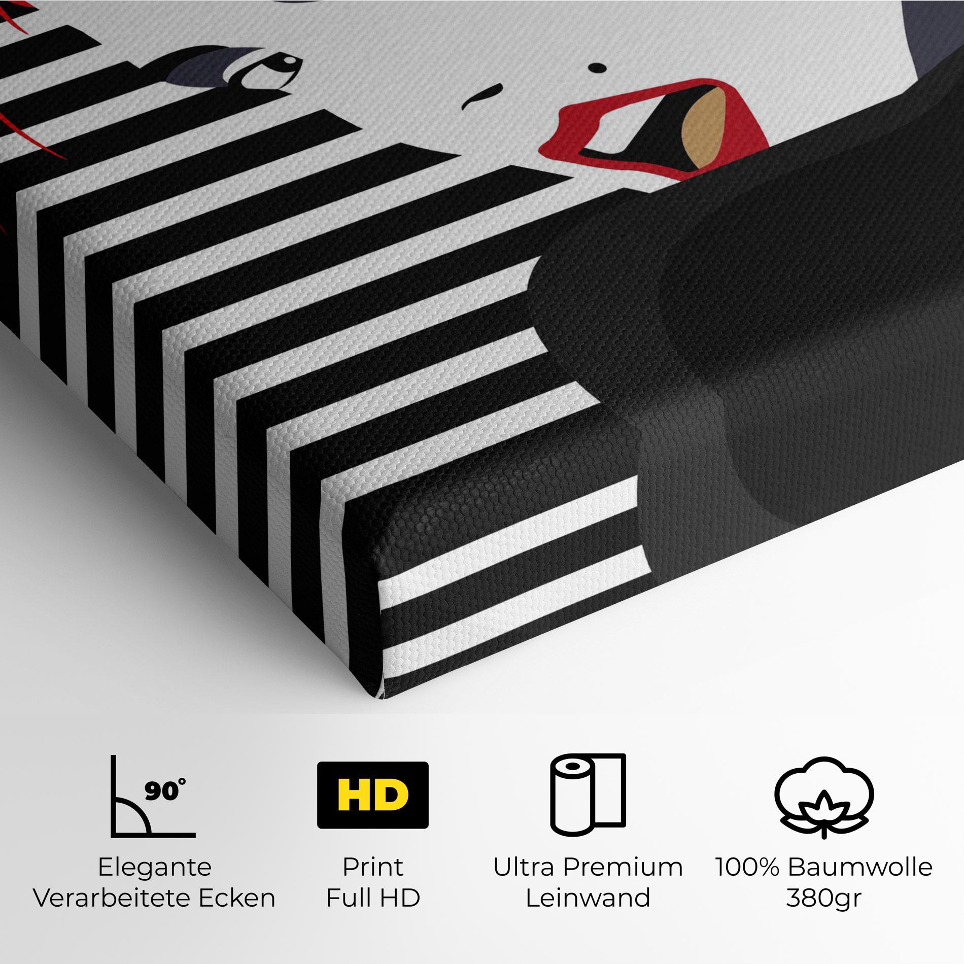 Leinwandbild Red Pop Hair mockup 4