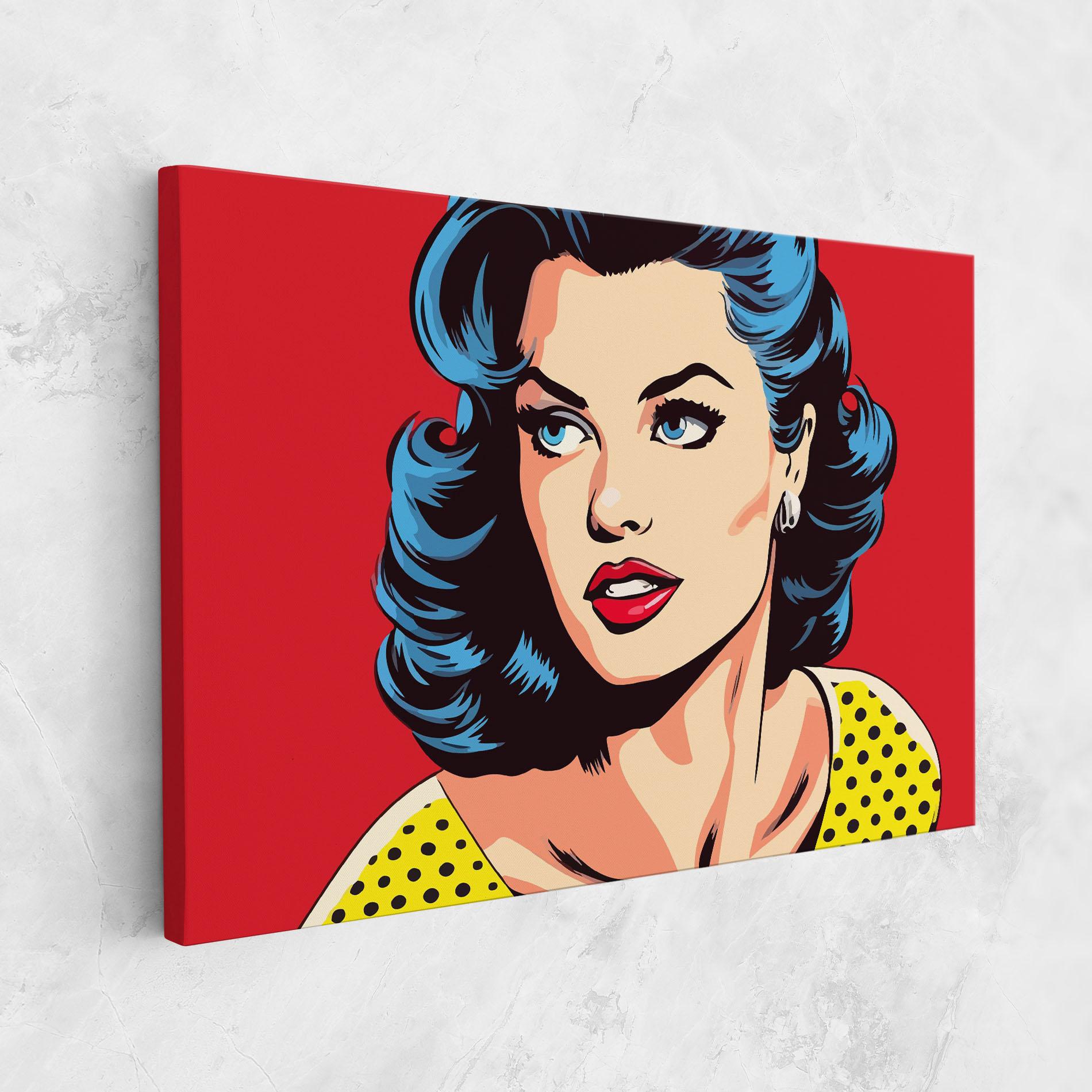 Leinwandbild Blue Pop Eyes mockup 1