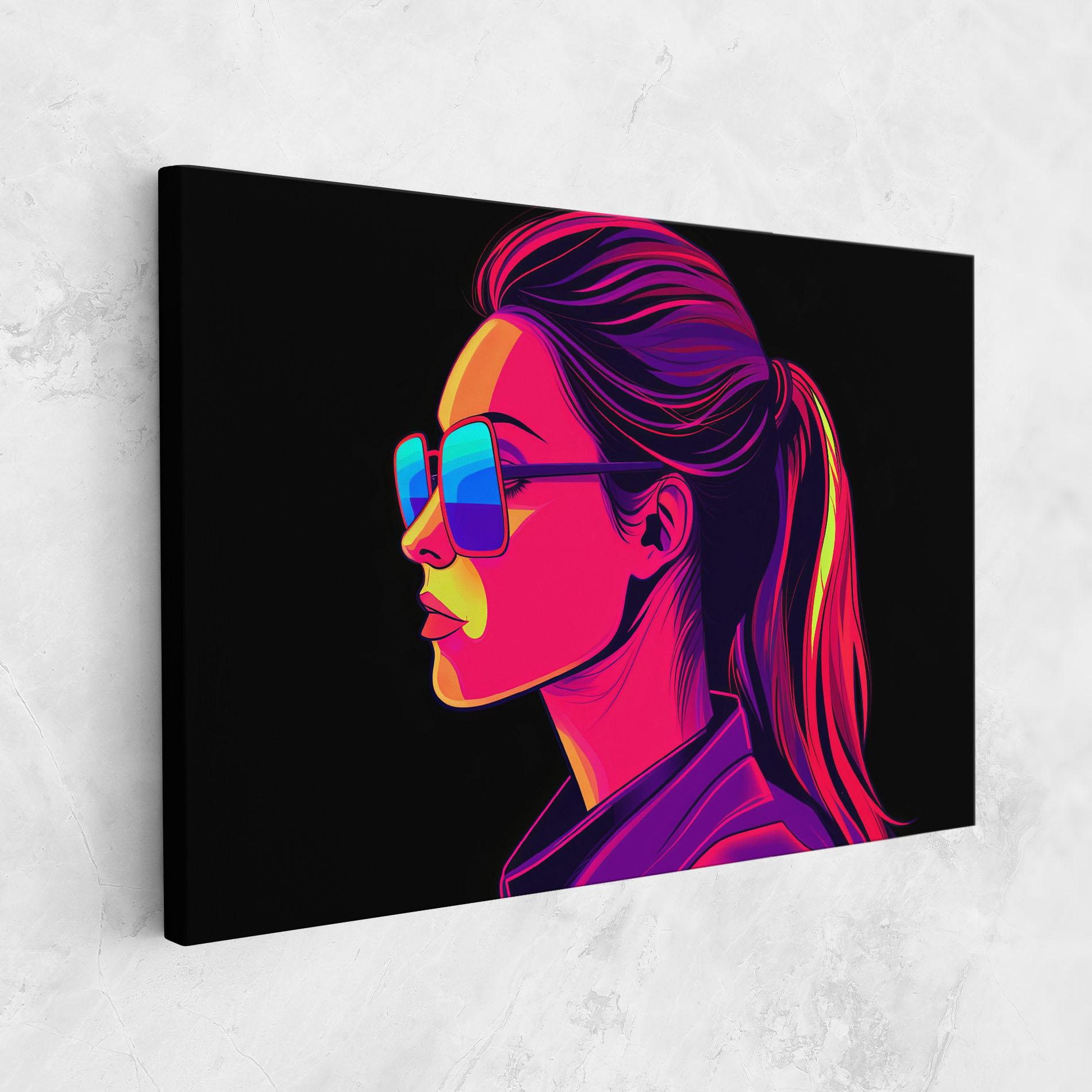 Leinwandbild Purple Pop Hair mockup 1