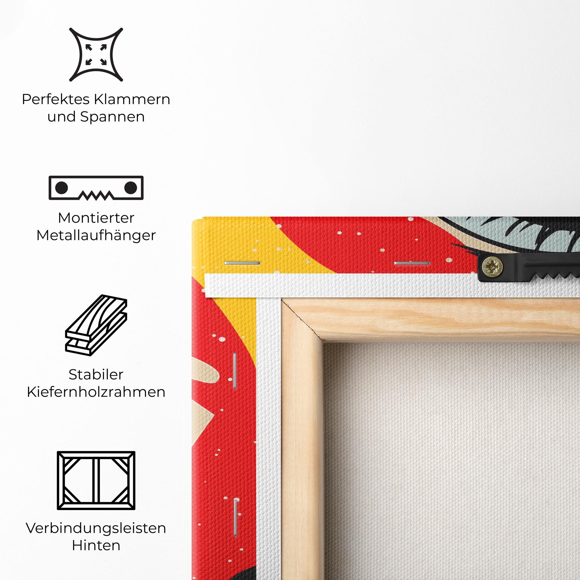 Leinwandbild Blue Pop Eye mockup 5