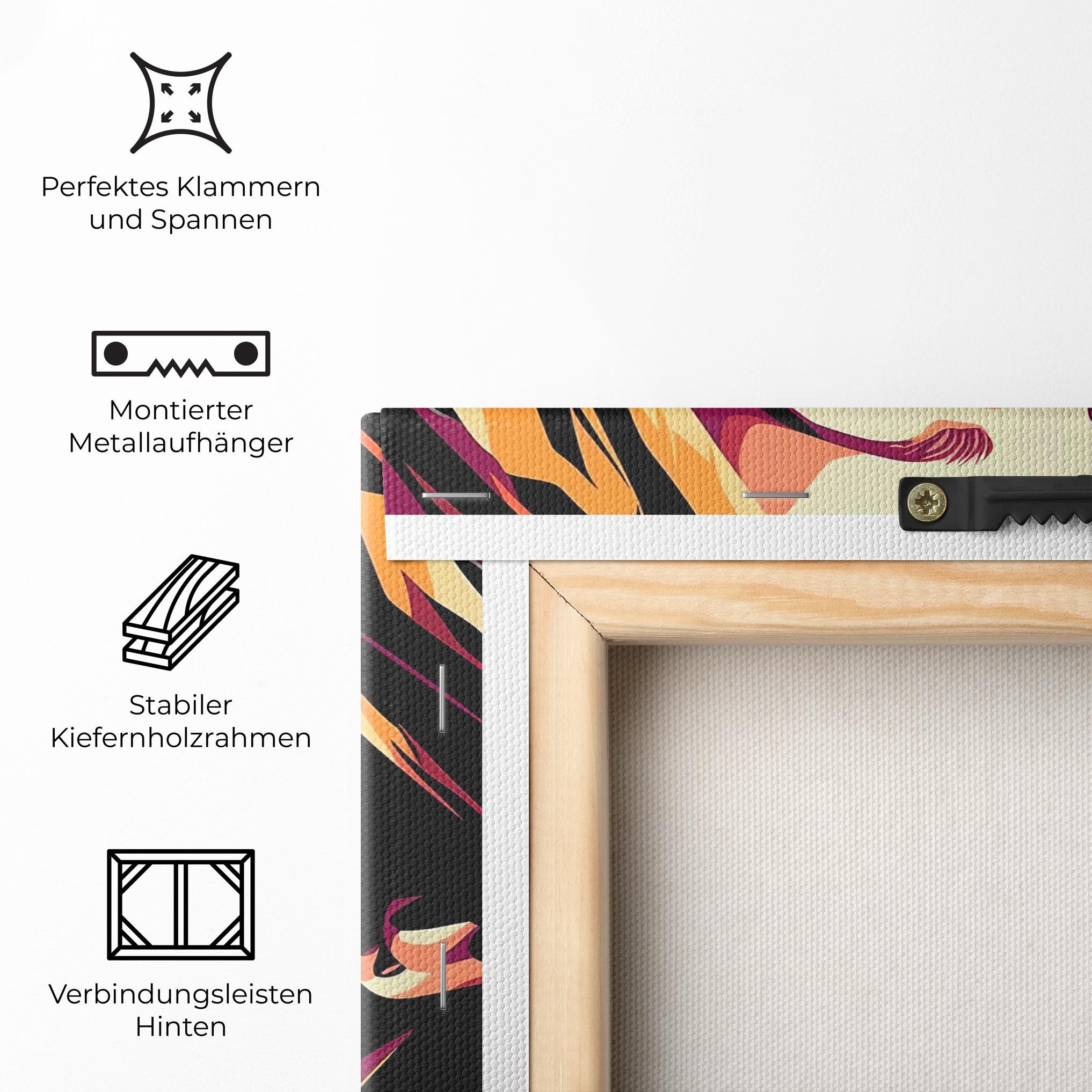 Leinwandbild Cream Pop Art mockup 5