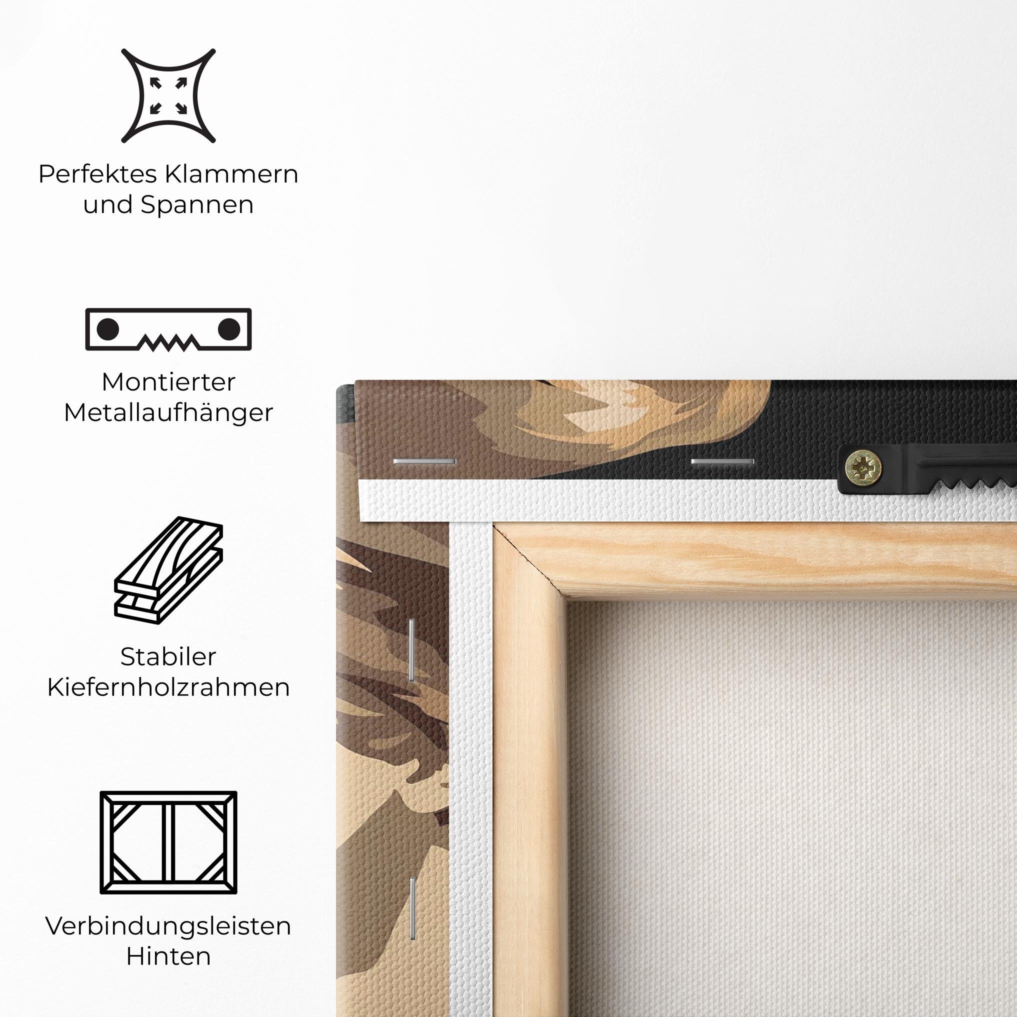 Leinwandbild Orange Pop Girl mockup 5