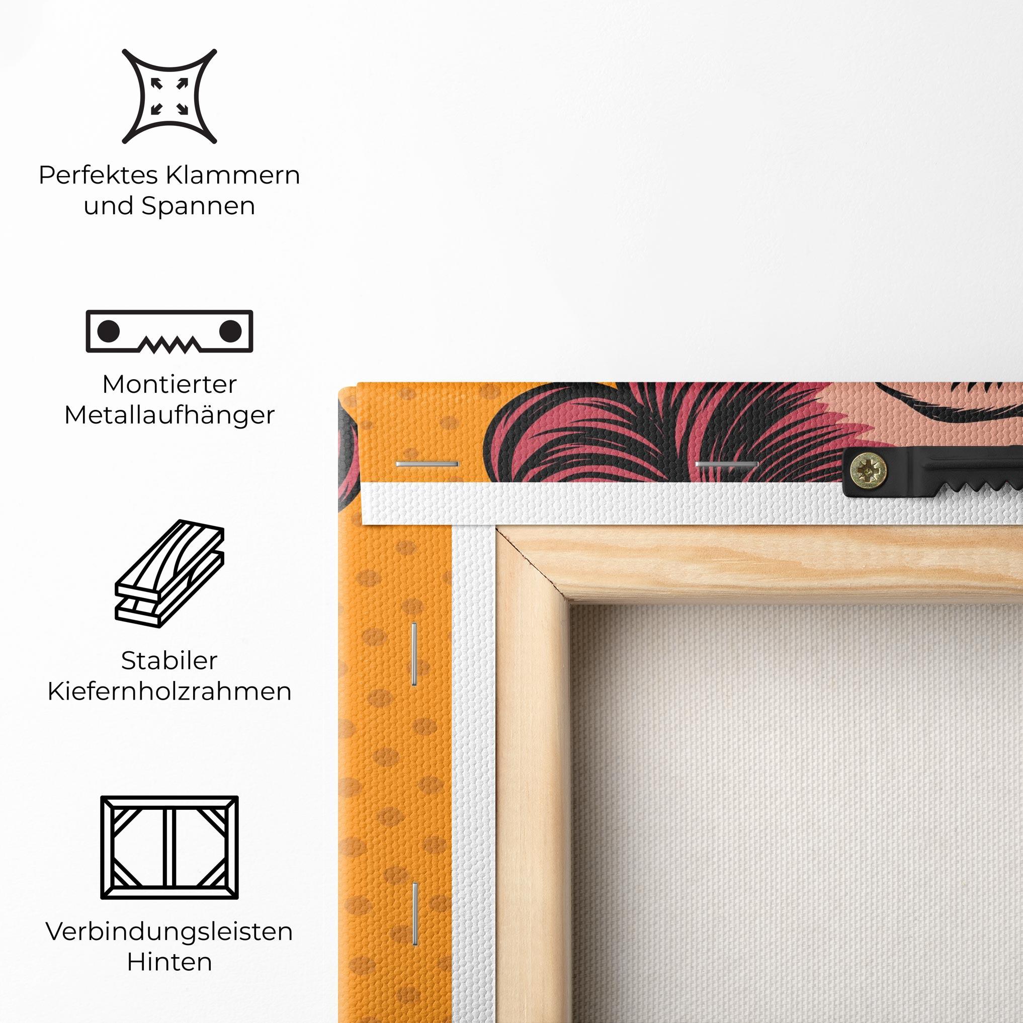 Leinwandbild Pop Comic Lady mockup 5