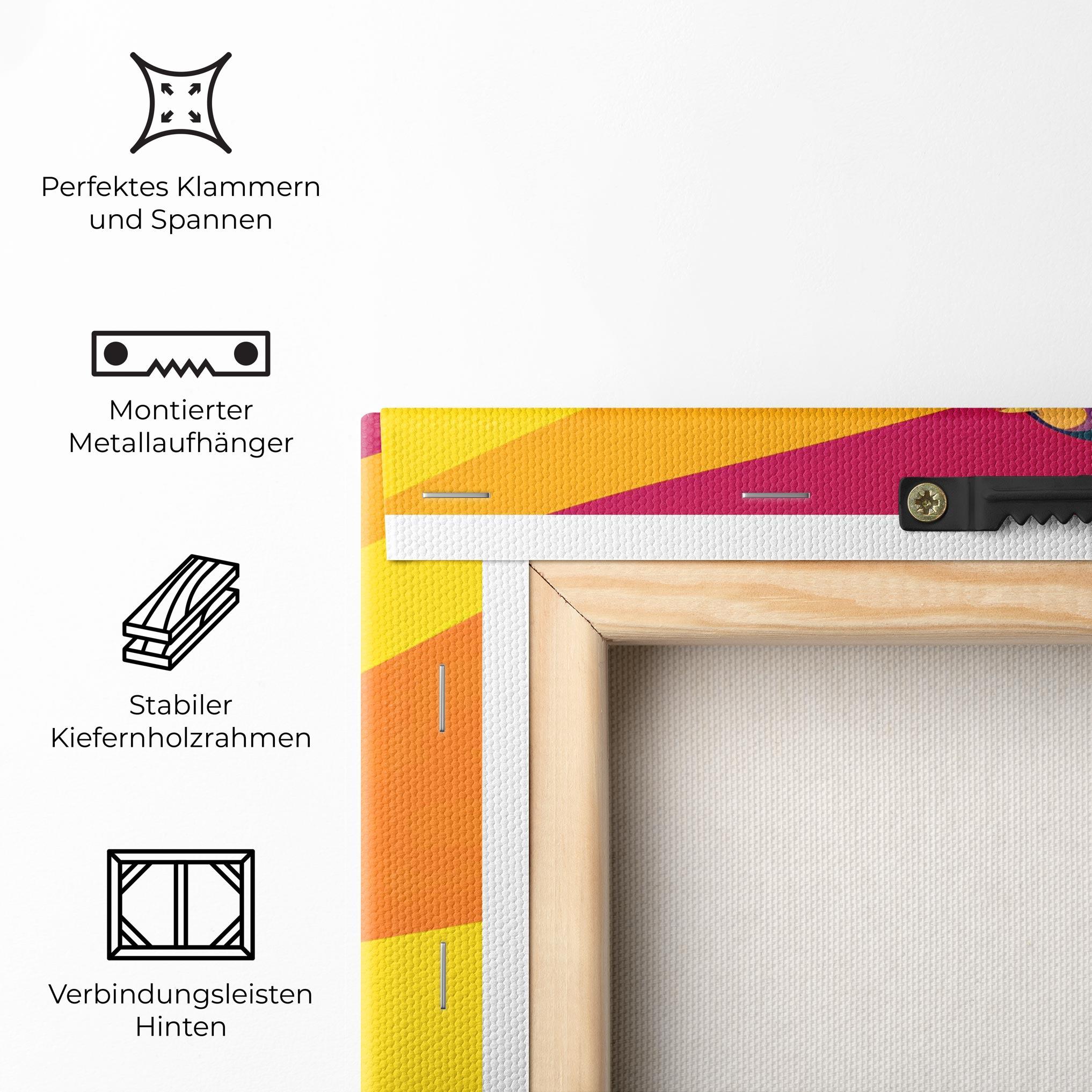 Leinwandbild Pop Female Color mockup 5