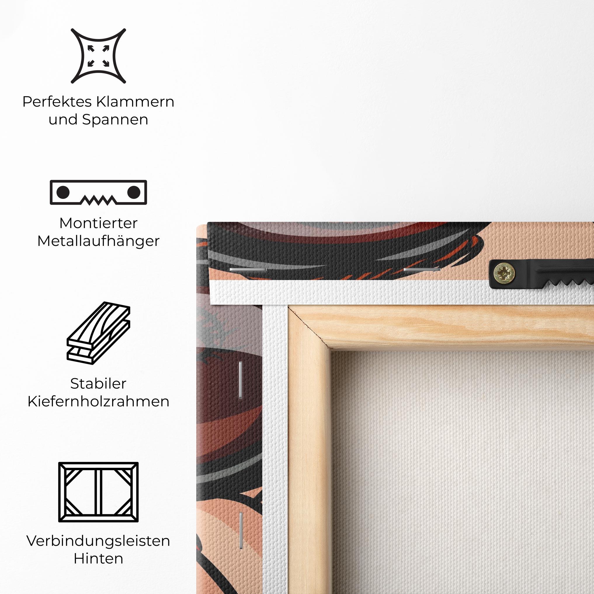 Leinwandbild Pop Glasses Woman mockup 5