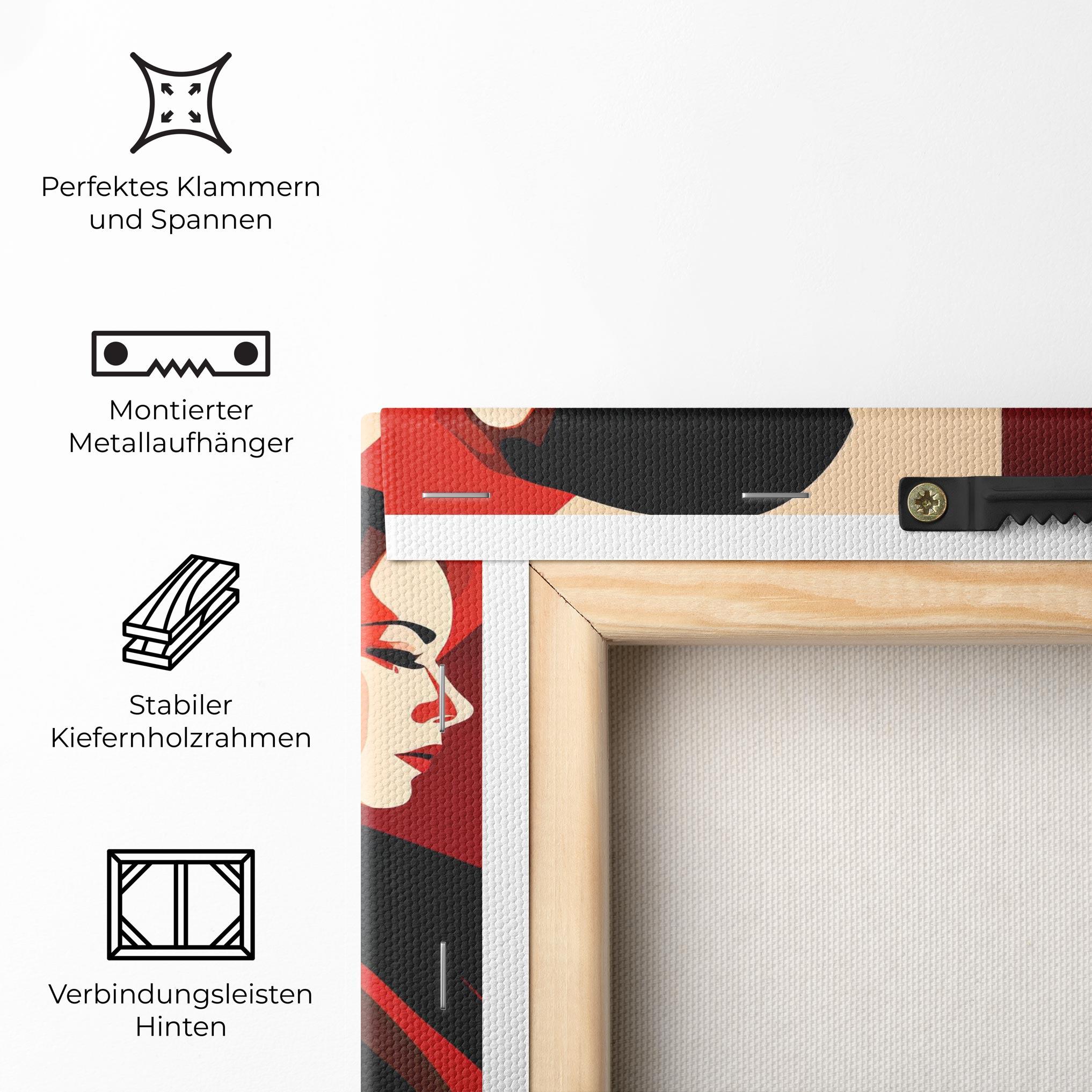 Leinwandbild Pop Outfit Lady mockup 5