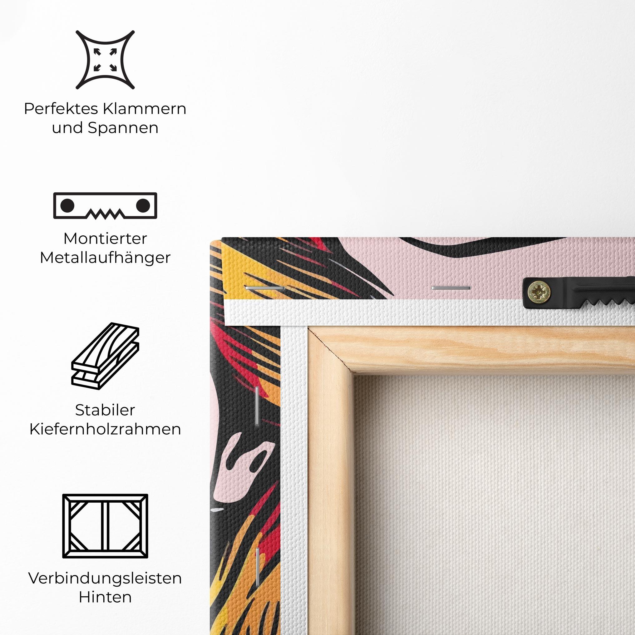 Leinwandbild Pop Woman Art mockup 5