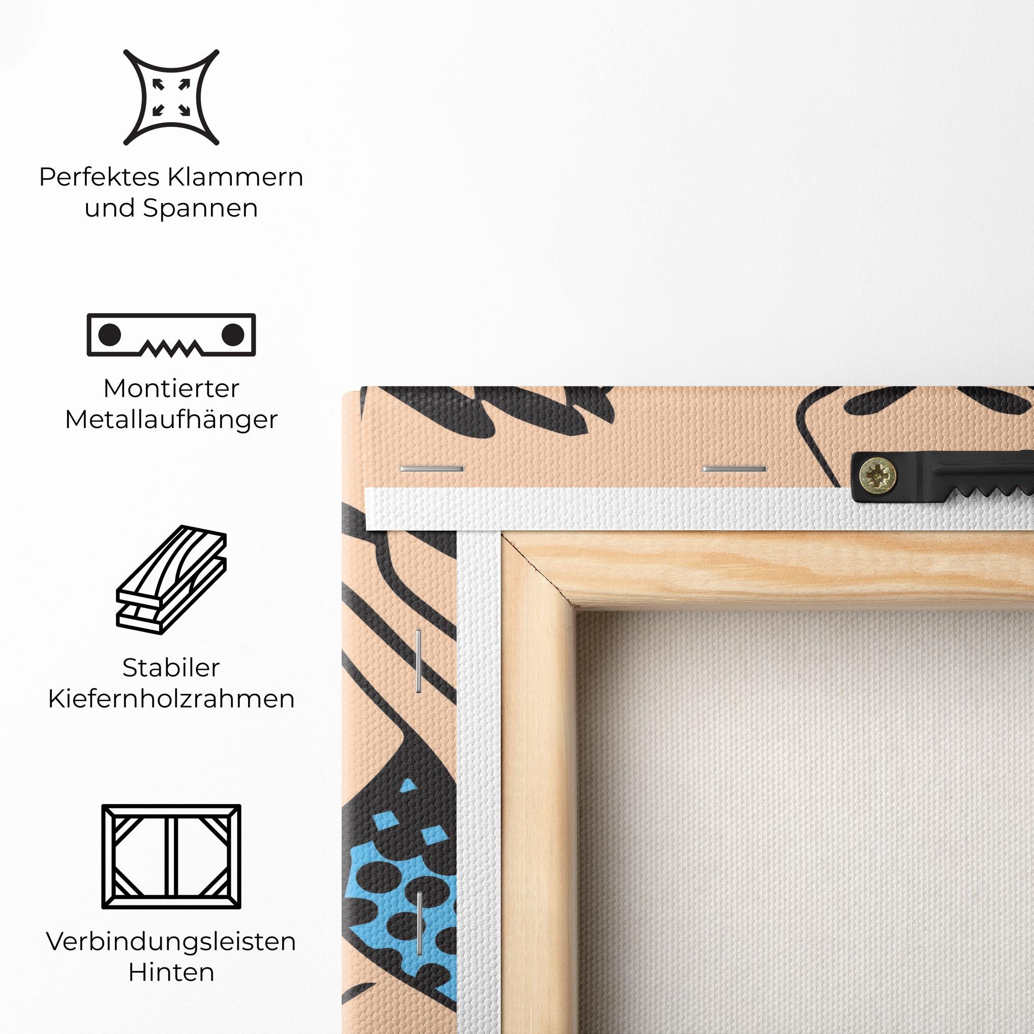 Leinwandbild Speaking Pop Art mockup 5