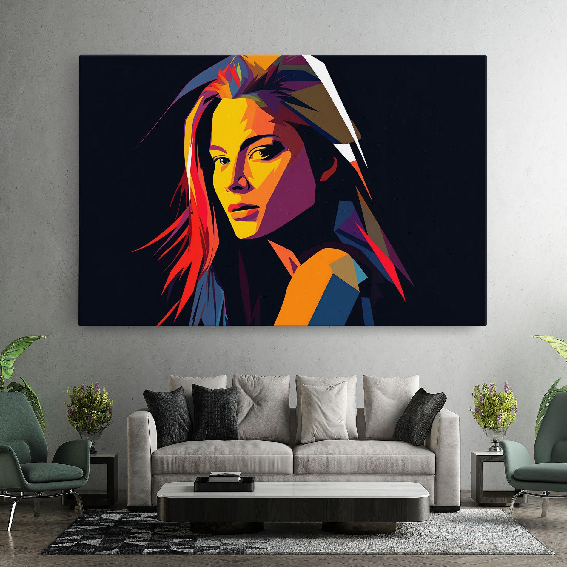 Leinwandbild Orange Pop Light mockup 7