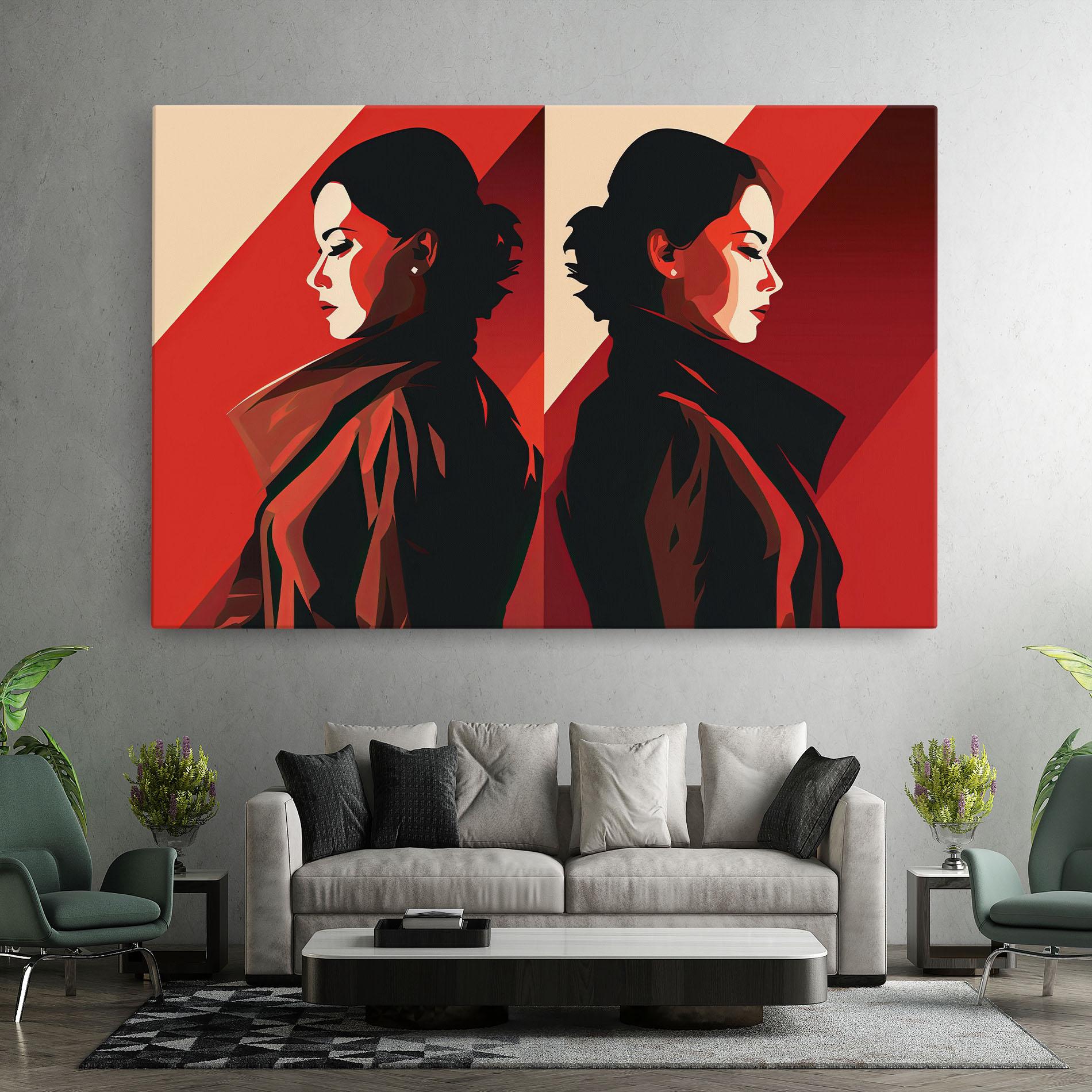 Leinwandbild Pop Outfit Lady mockup 7