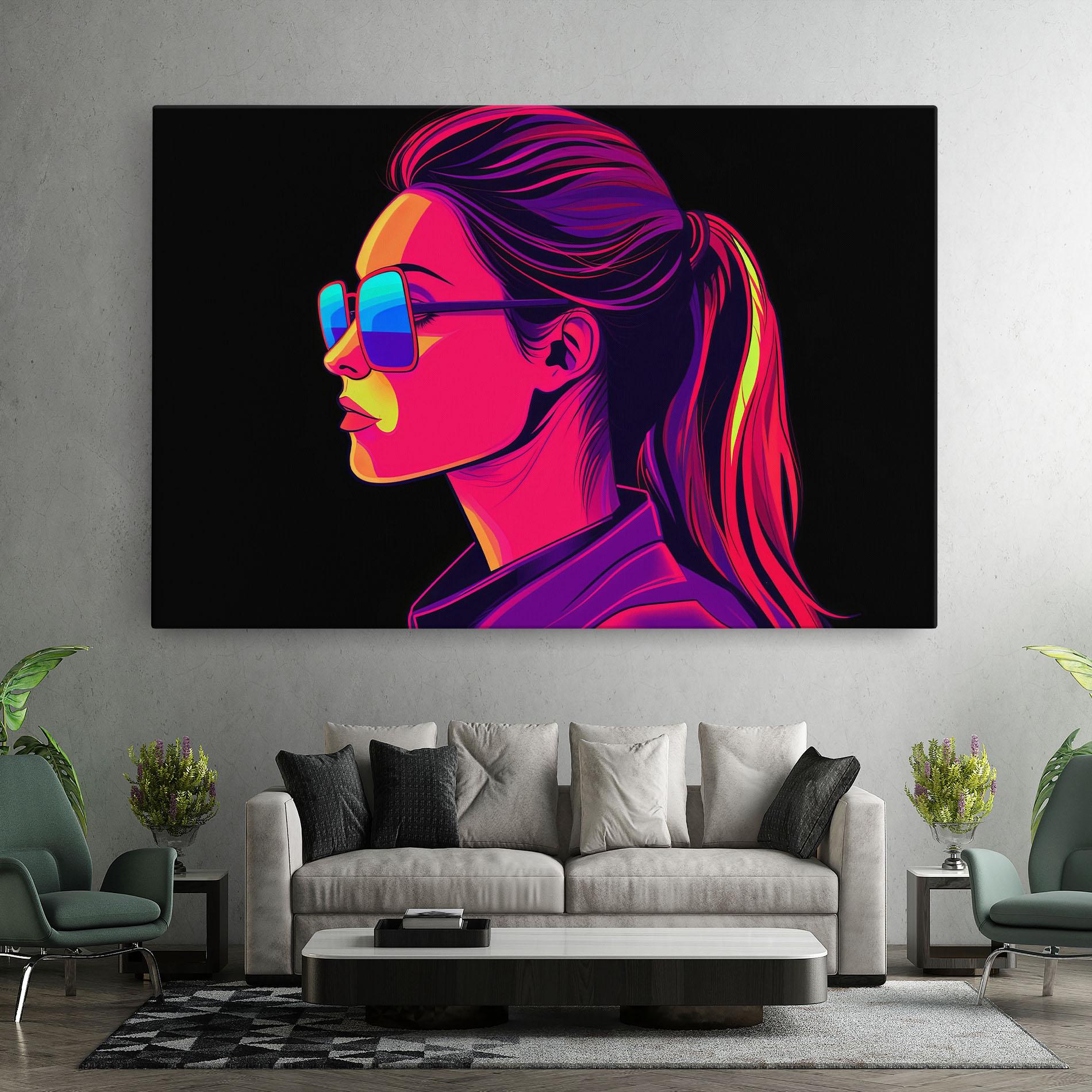 Leinwandbild Purple Pop Hair mockup 7