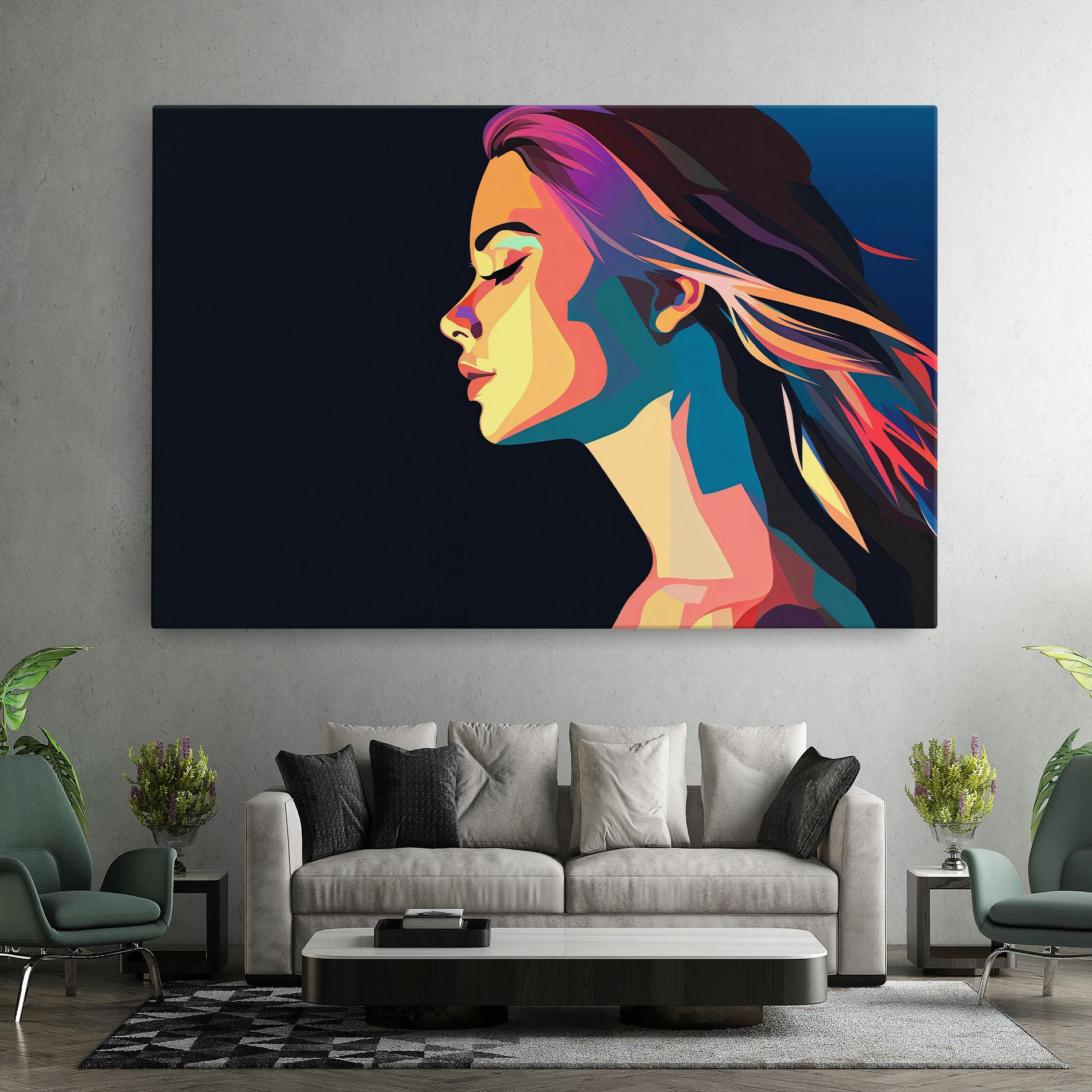 Leinwandbild Worm Pop Light mockup 7