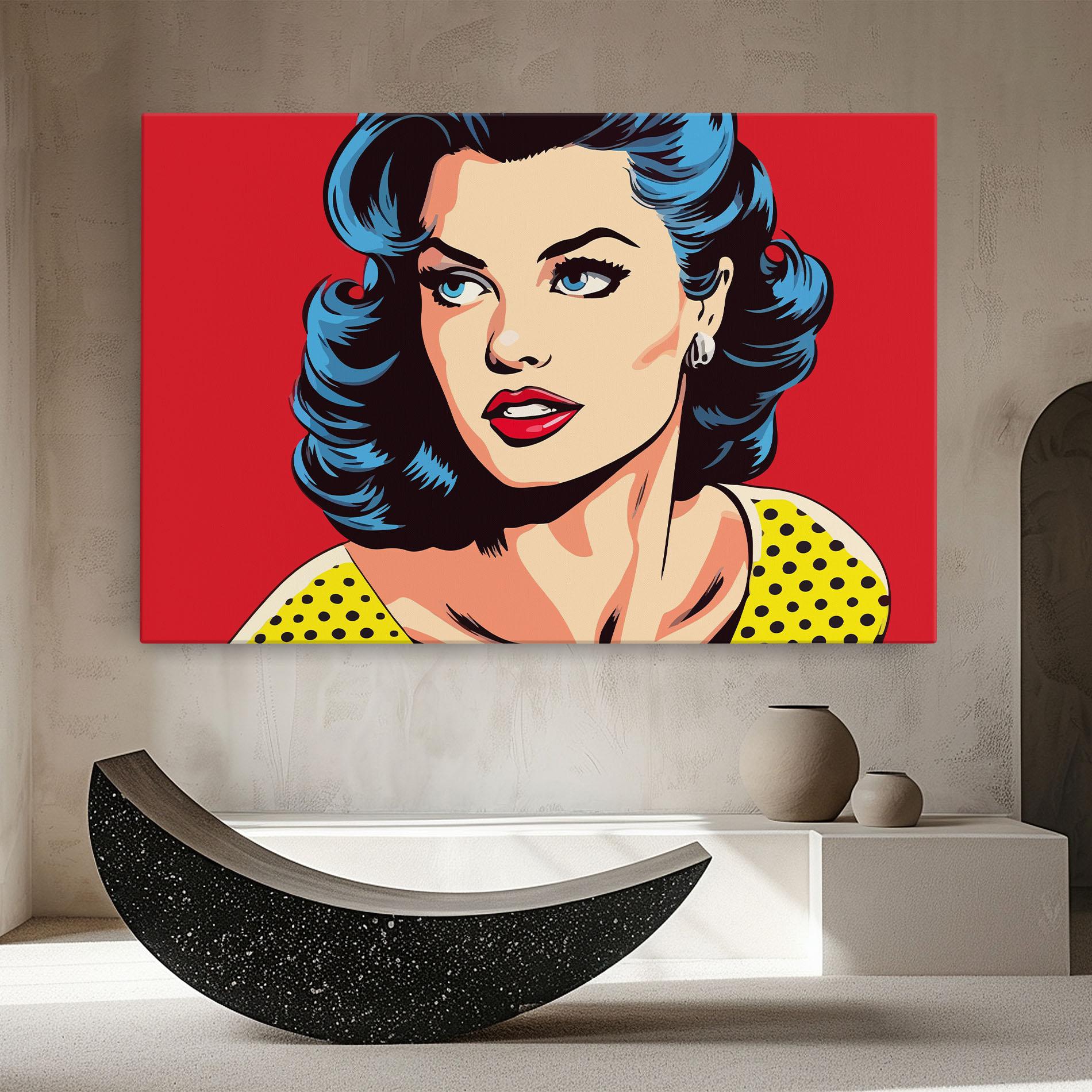 Leinwandbild Blue Pop Eyes mockup 8