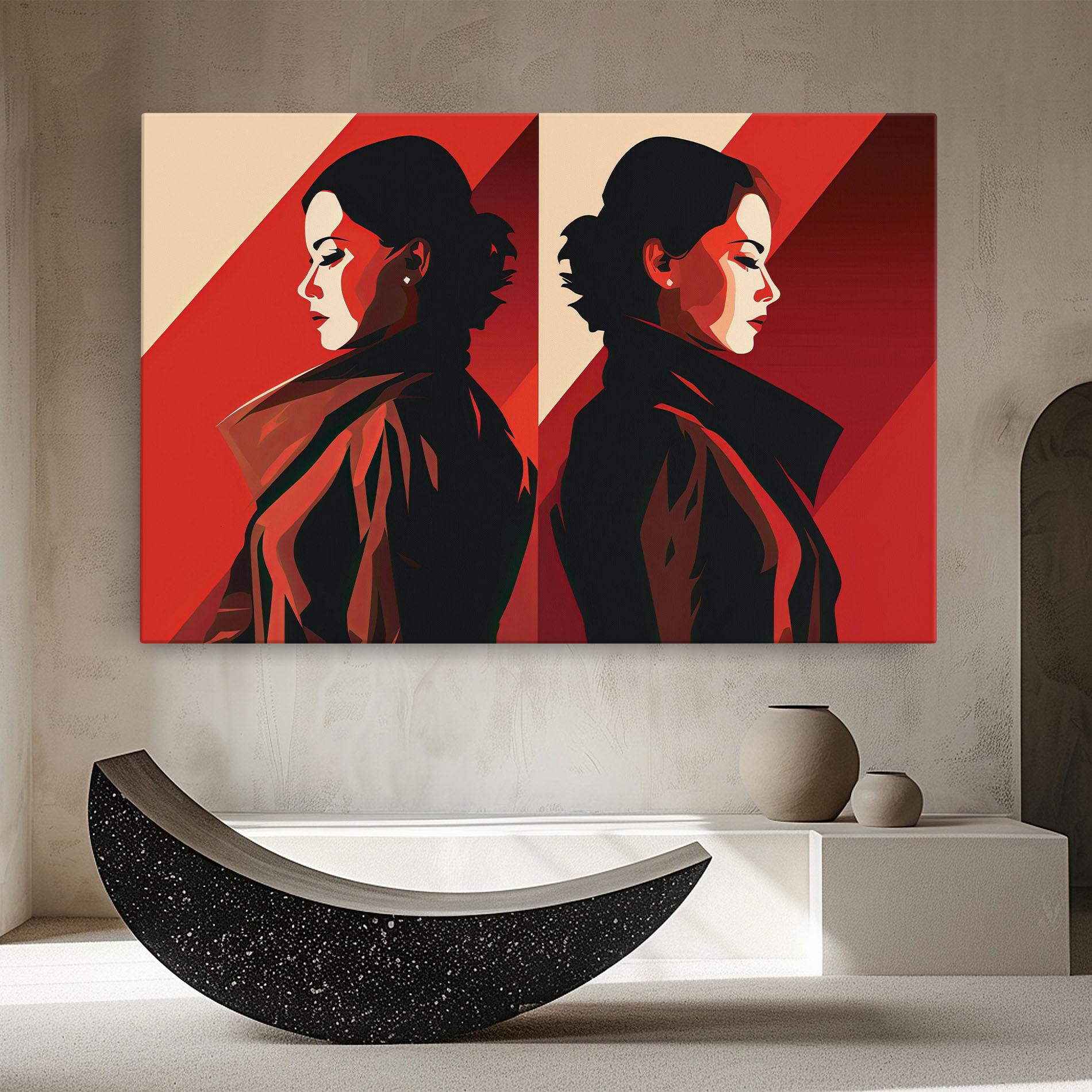 Leinwandbild Pop Outfit Lady mockup 8