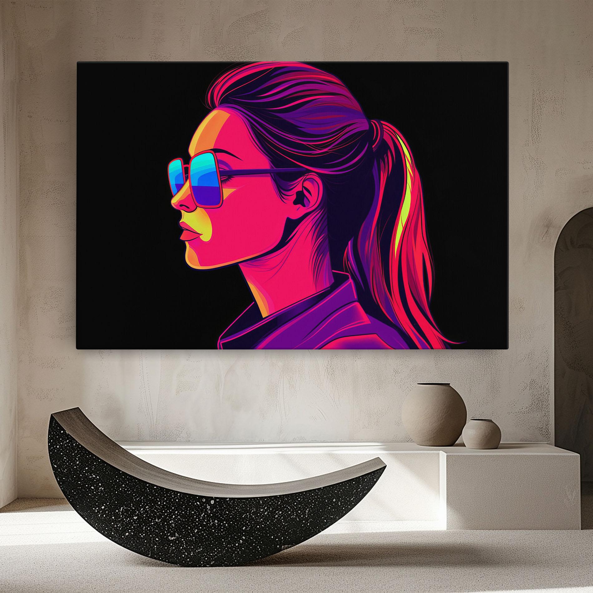 Leinwandbild Purple Pop Hair mockup 8