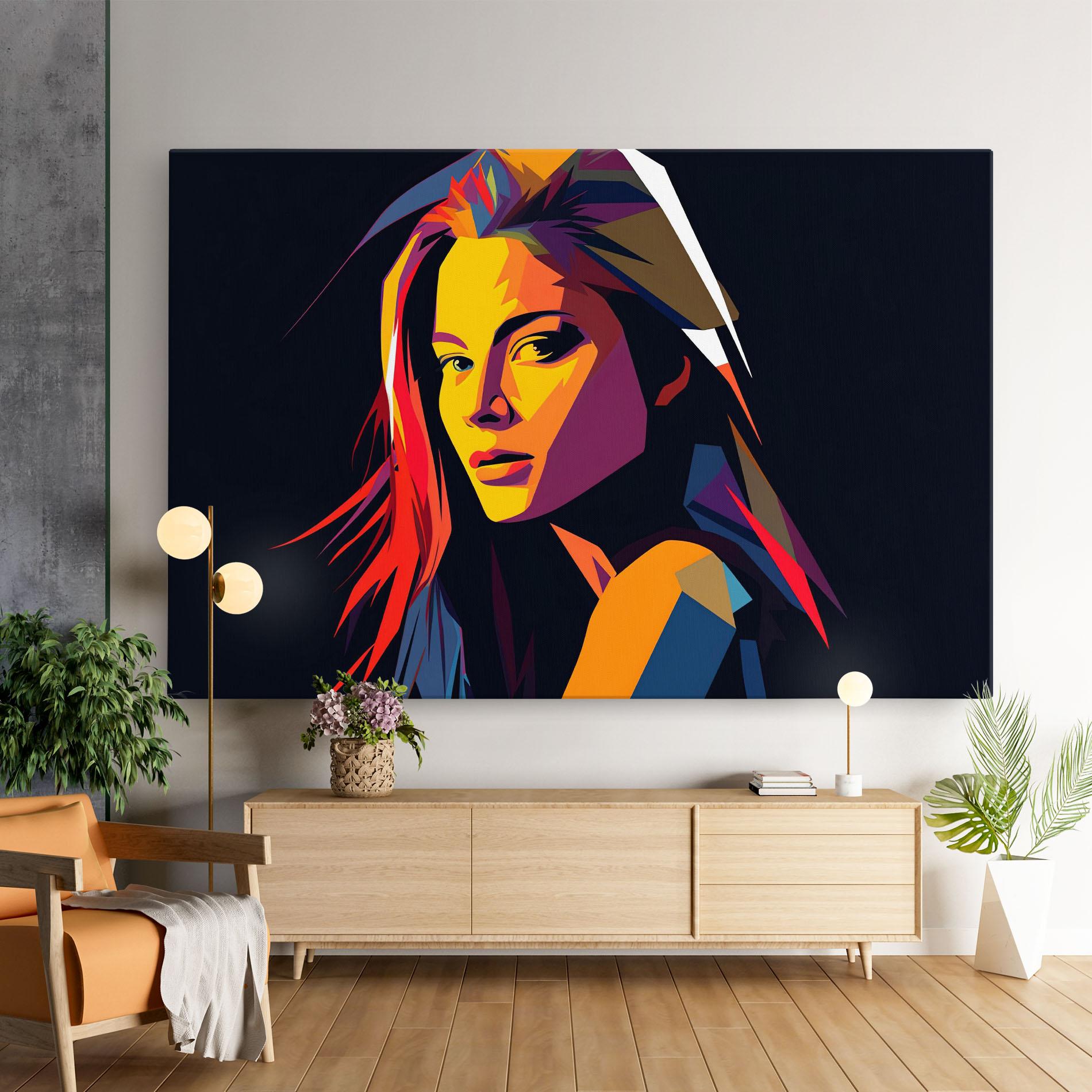 Leinwandbild Orange Pop Light mockup 9