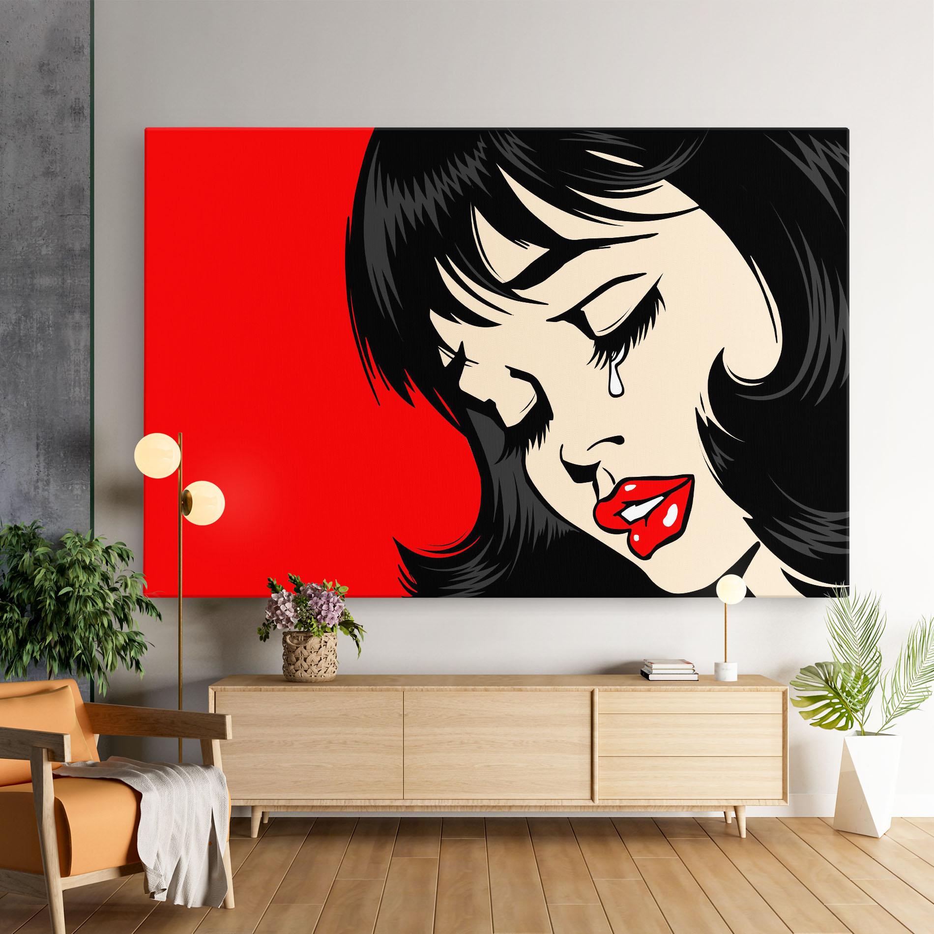 Leinwandbild Pop Crying mockup 9