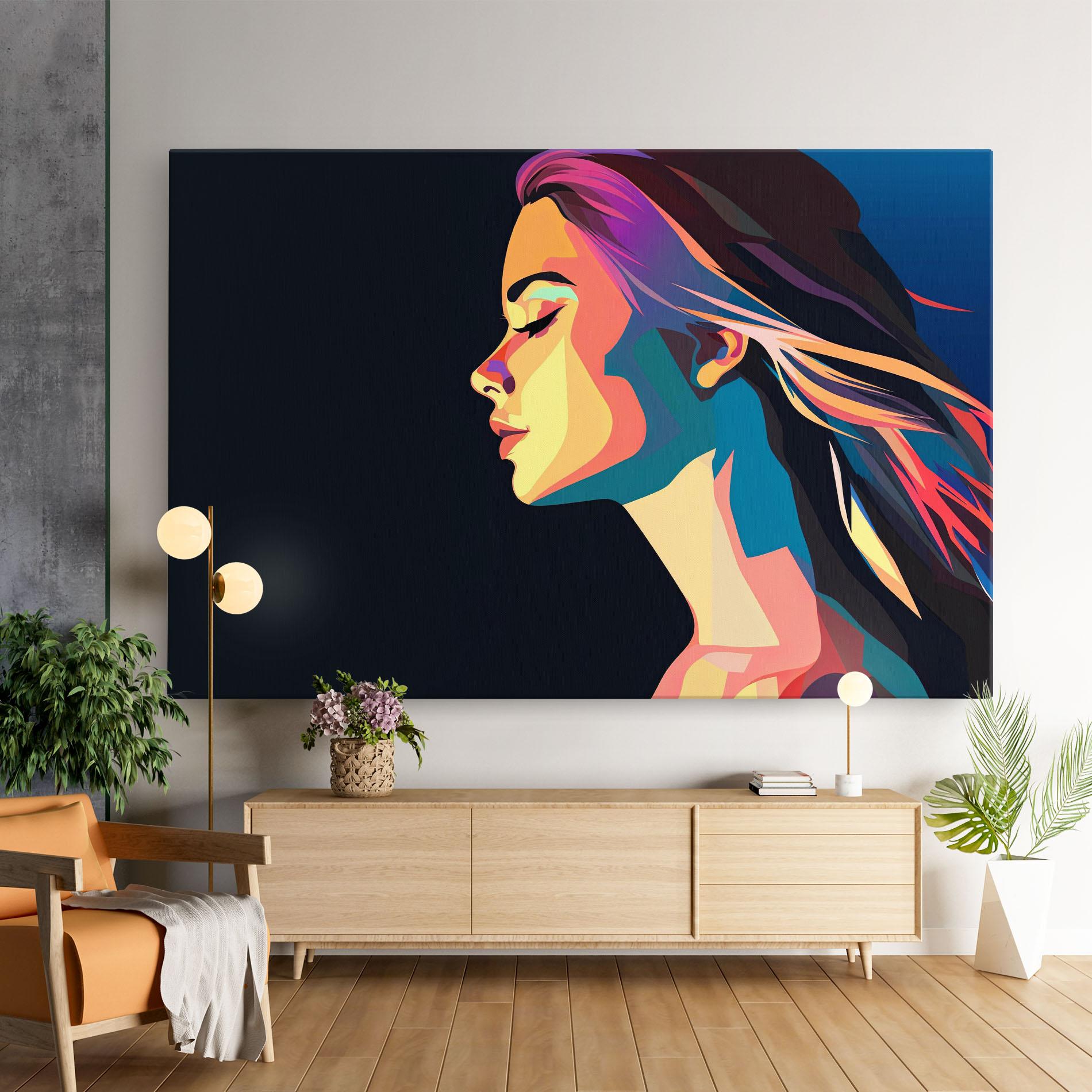 Leinwandbild Worm Pop Light mockup 9