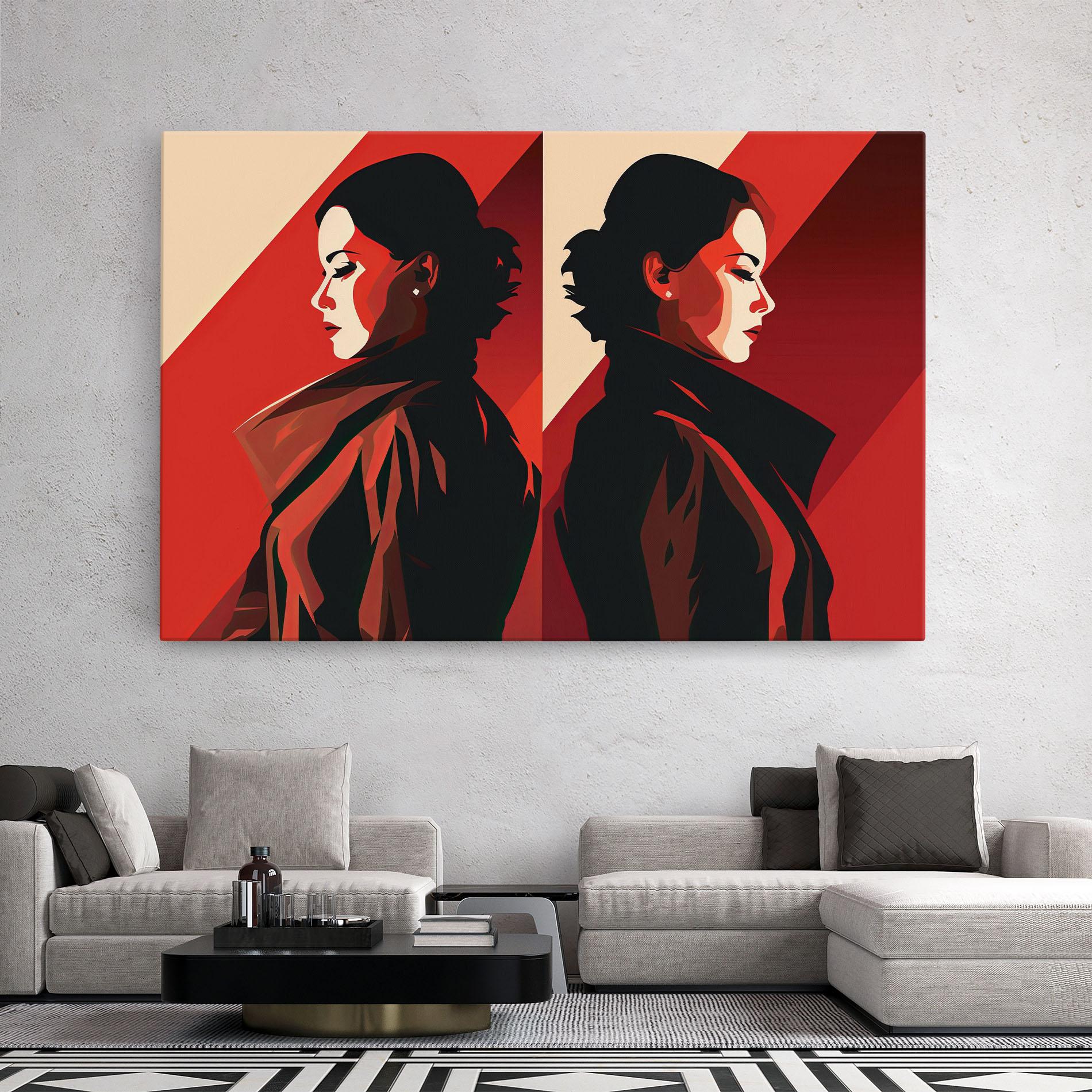 Leinwandbild Pop Outfit Lady mockup 2