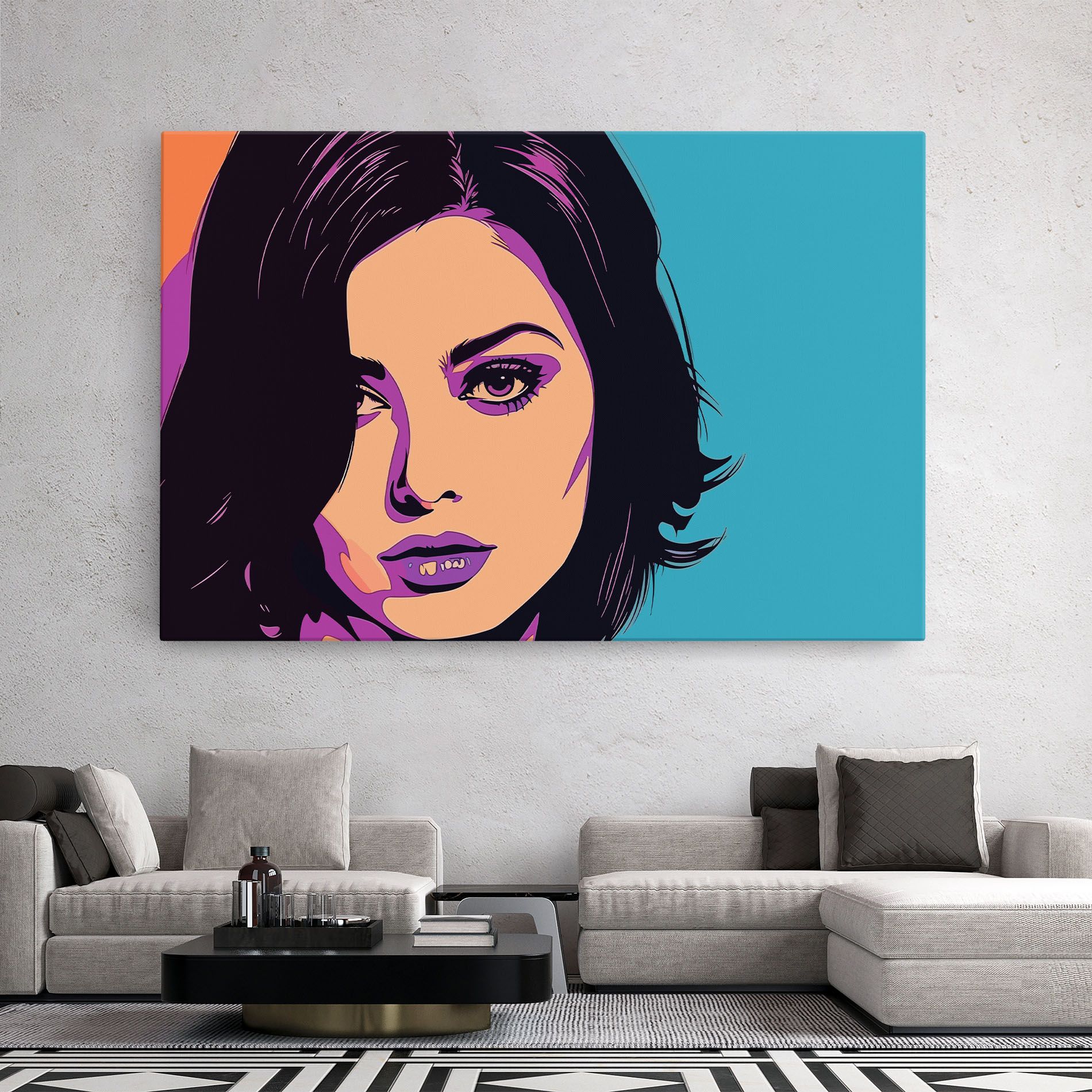 Pop Purple Woman mockup 2