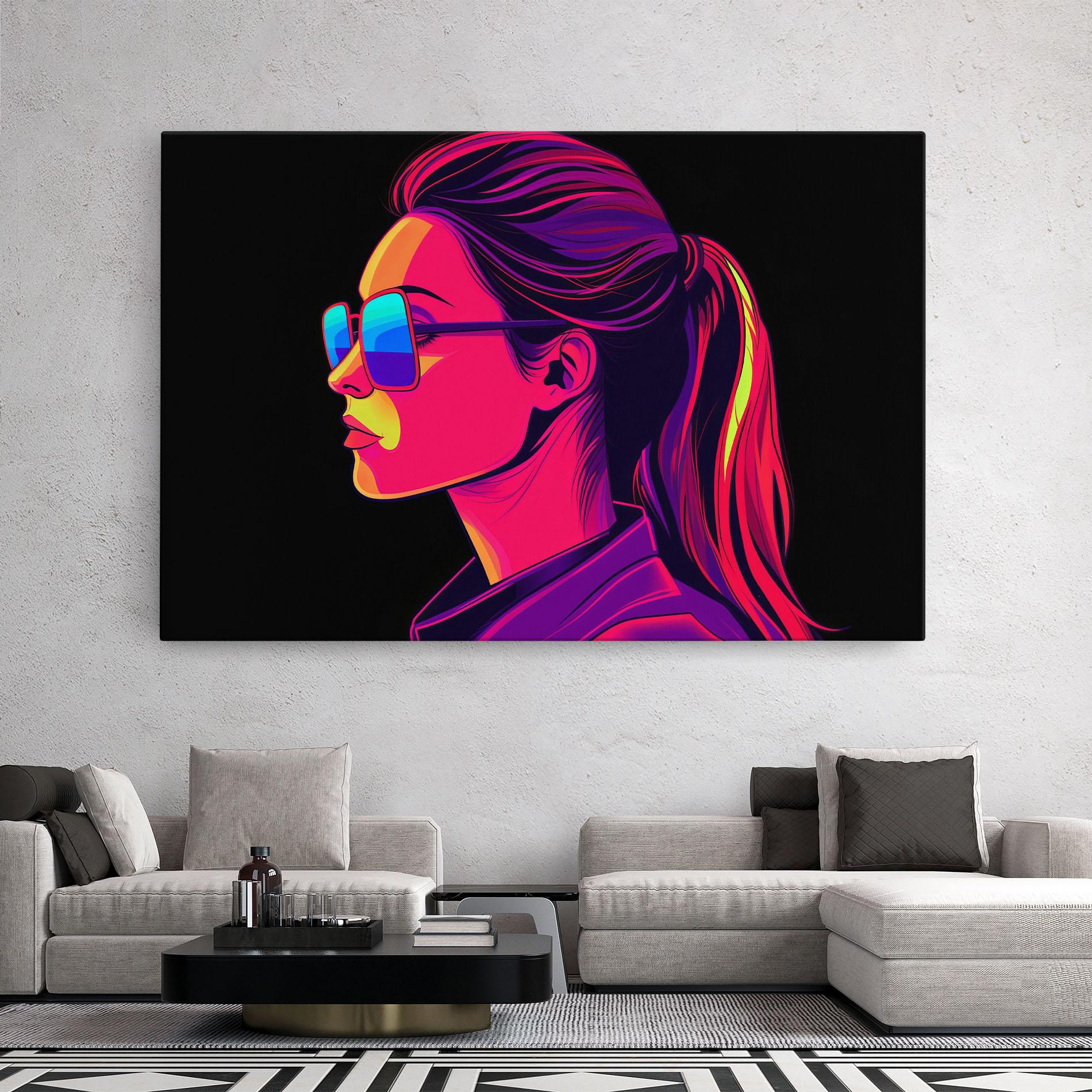 Leinwandbild Purple Pop Hair mockup 2