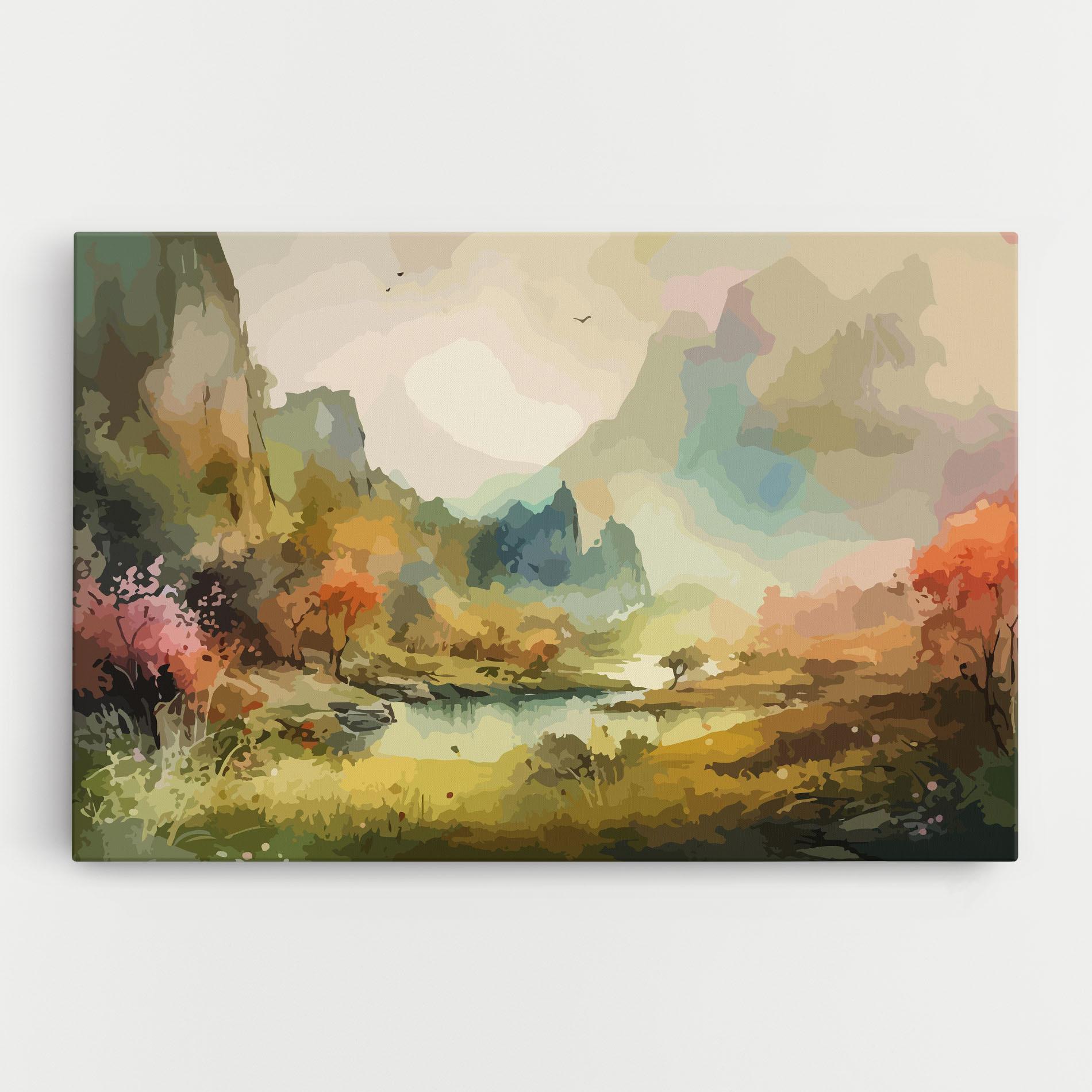 Leinwandbild Nature Painting mockup 0