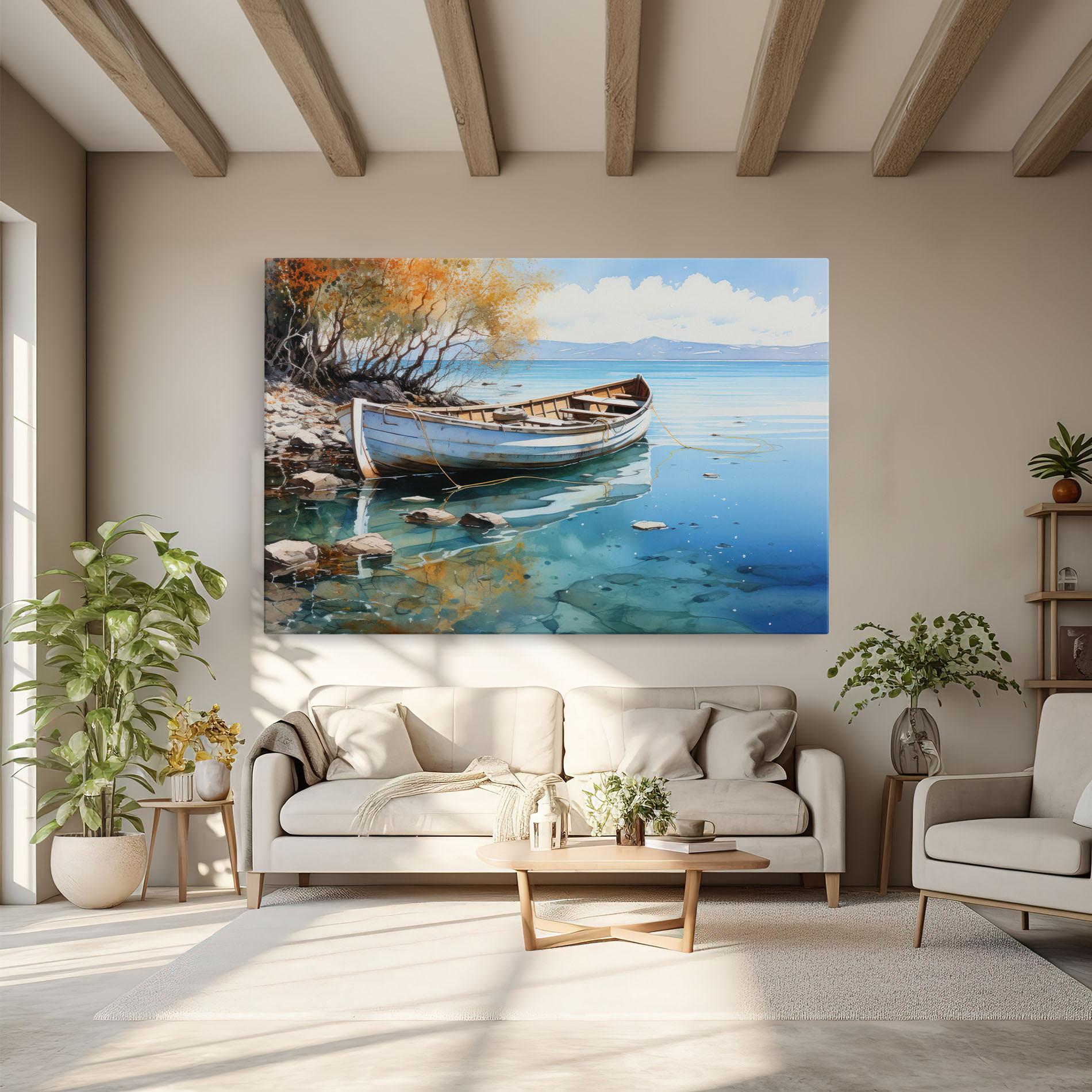 Leinwandbild Sailing Boat mockup 6