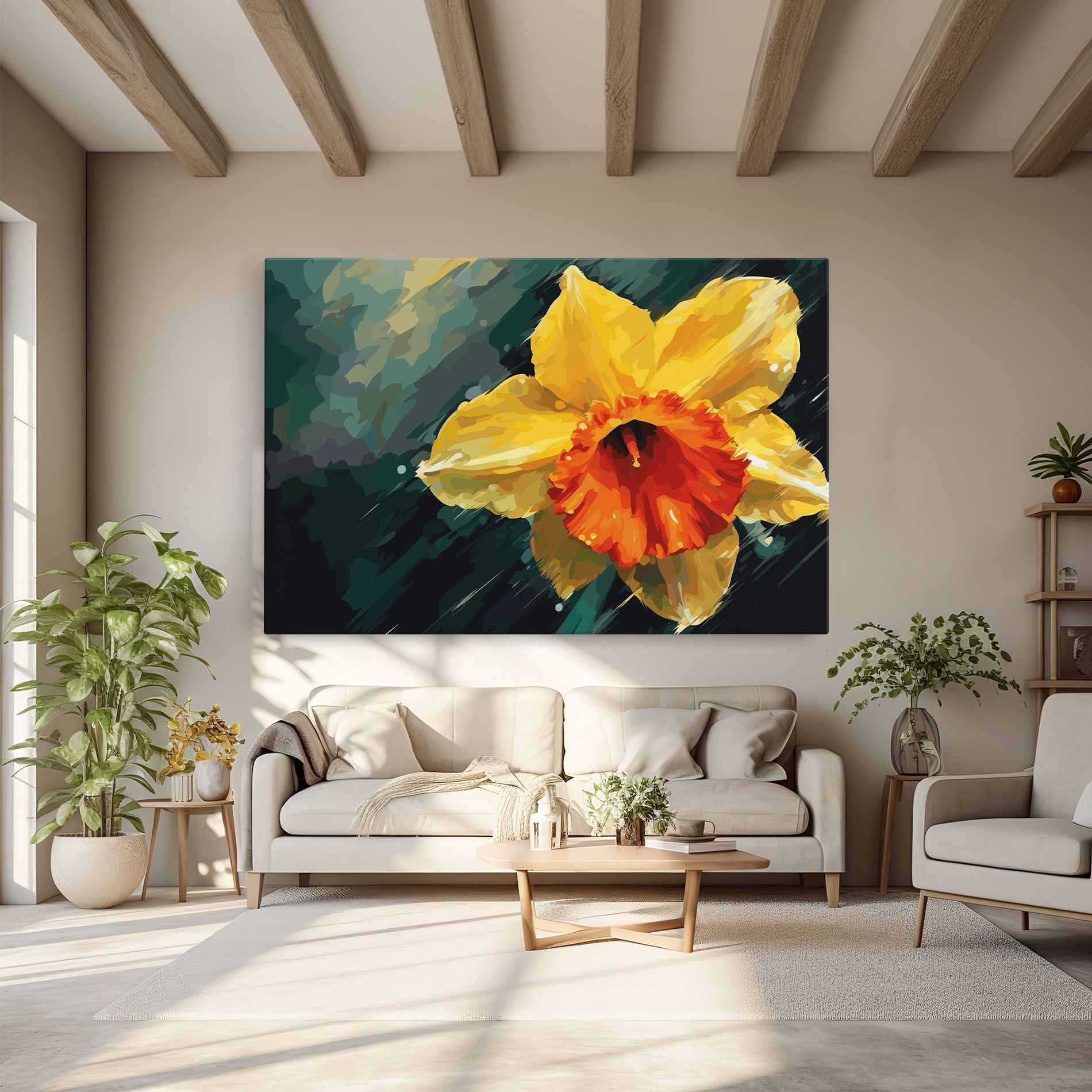 Yellow Flower Art mockup 6