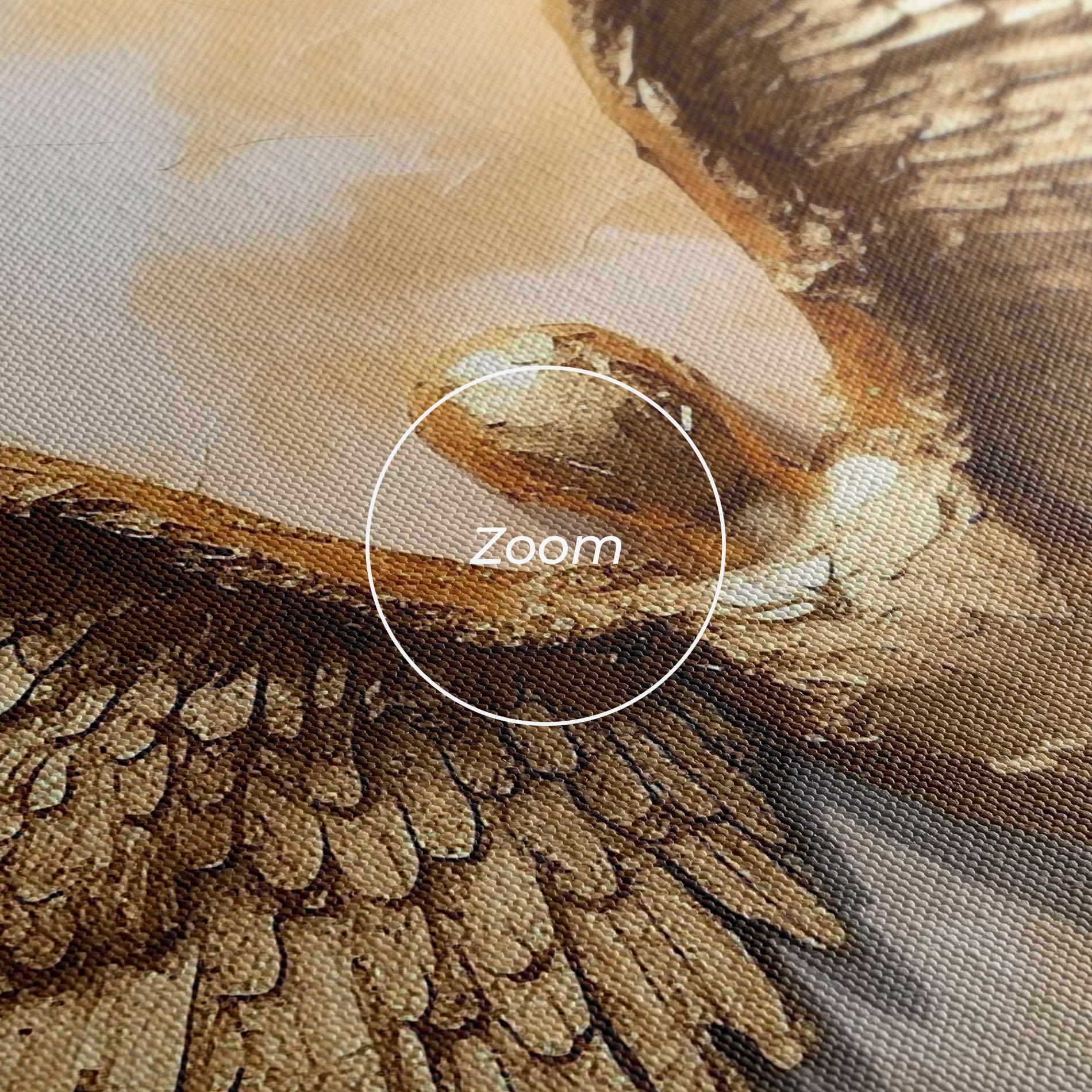 Leinwandbild Beautiful Gold Wings mockup 3