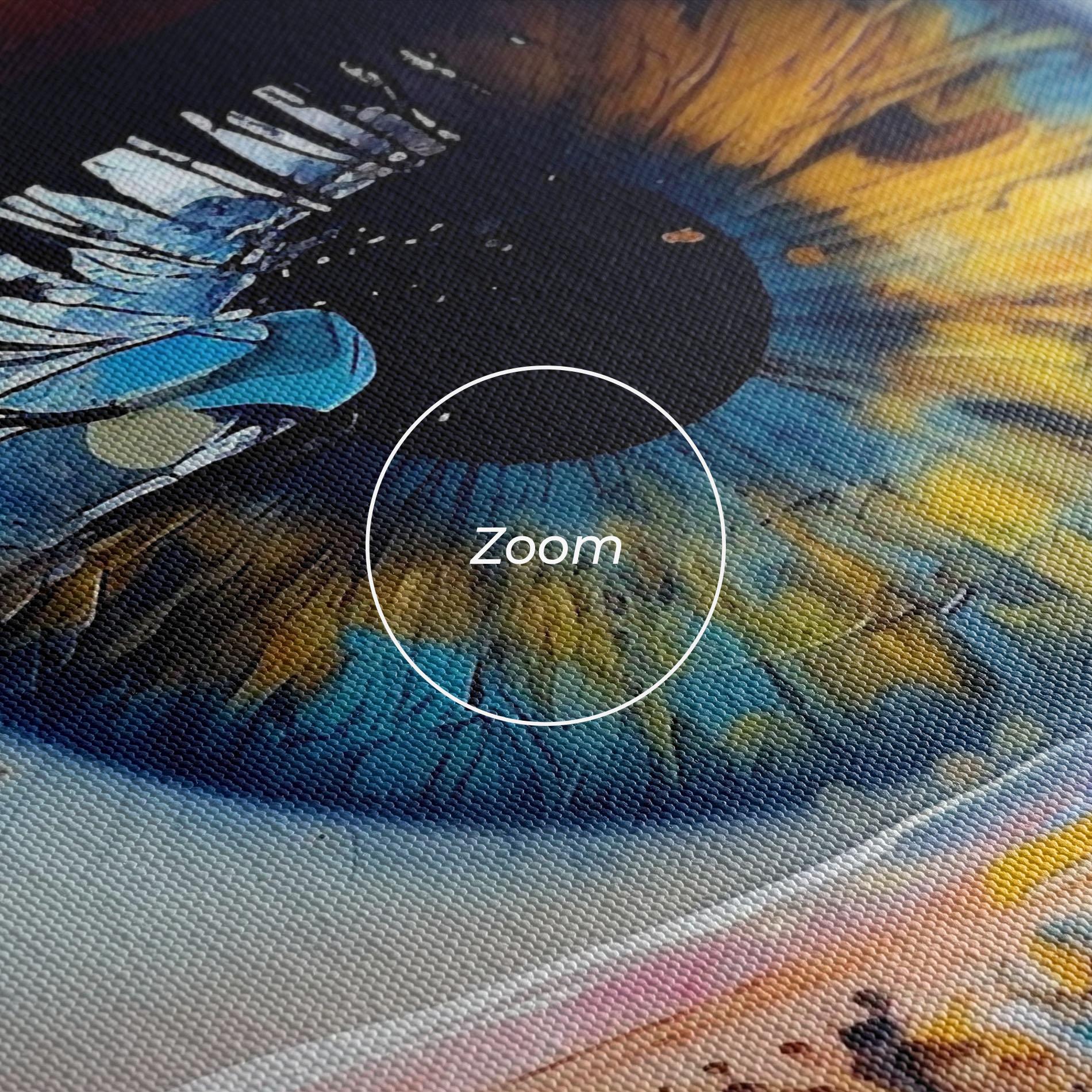 Leinwandbild Blue Eyes Art mockup 3