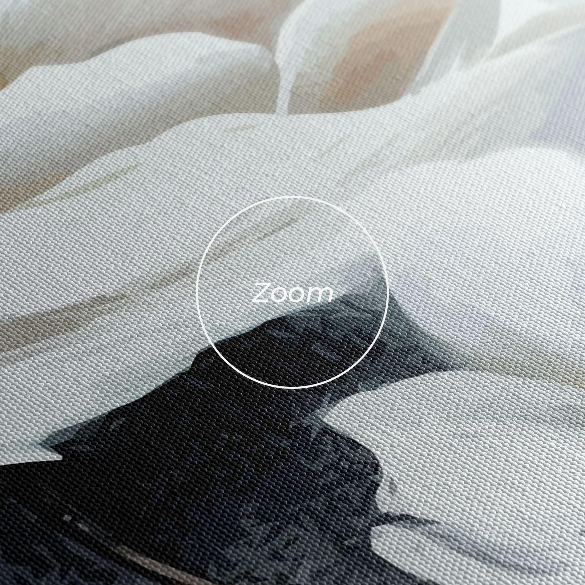 Leinwandbild Paint Texture Flower mockup 3