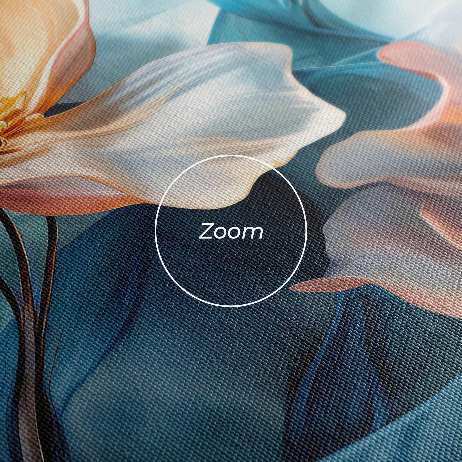 Leinwandbild Pink Flowers Floating mockup 3