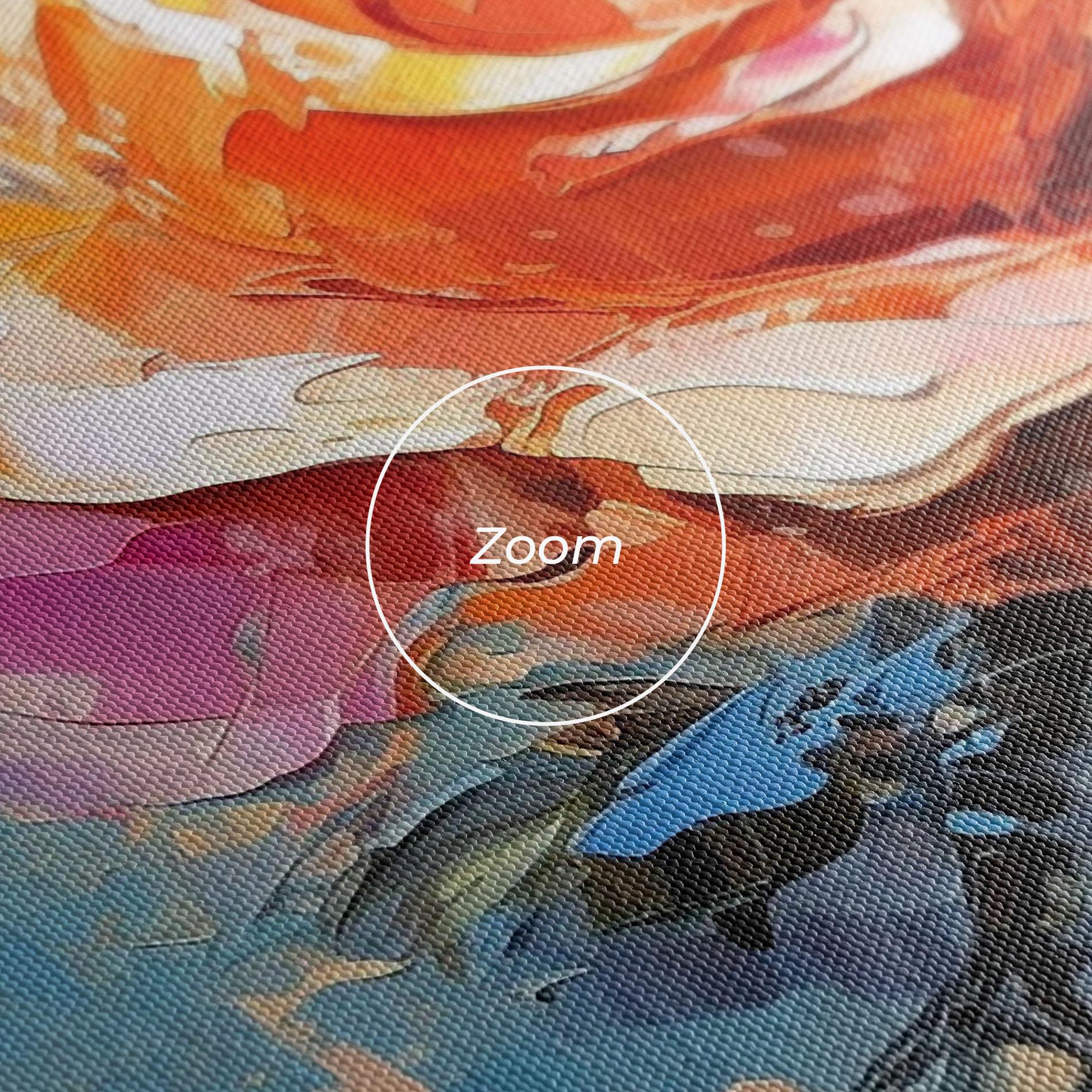 Leinwandbild Pretty Pink Rose Art mockup 3