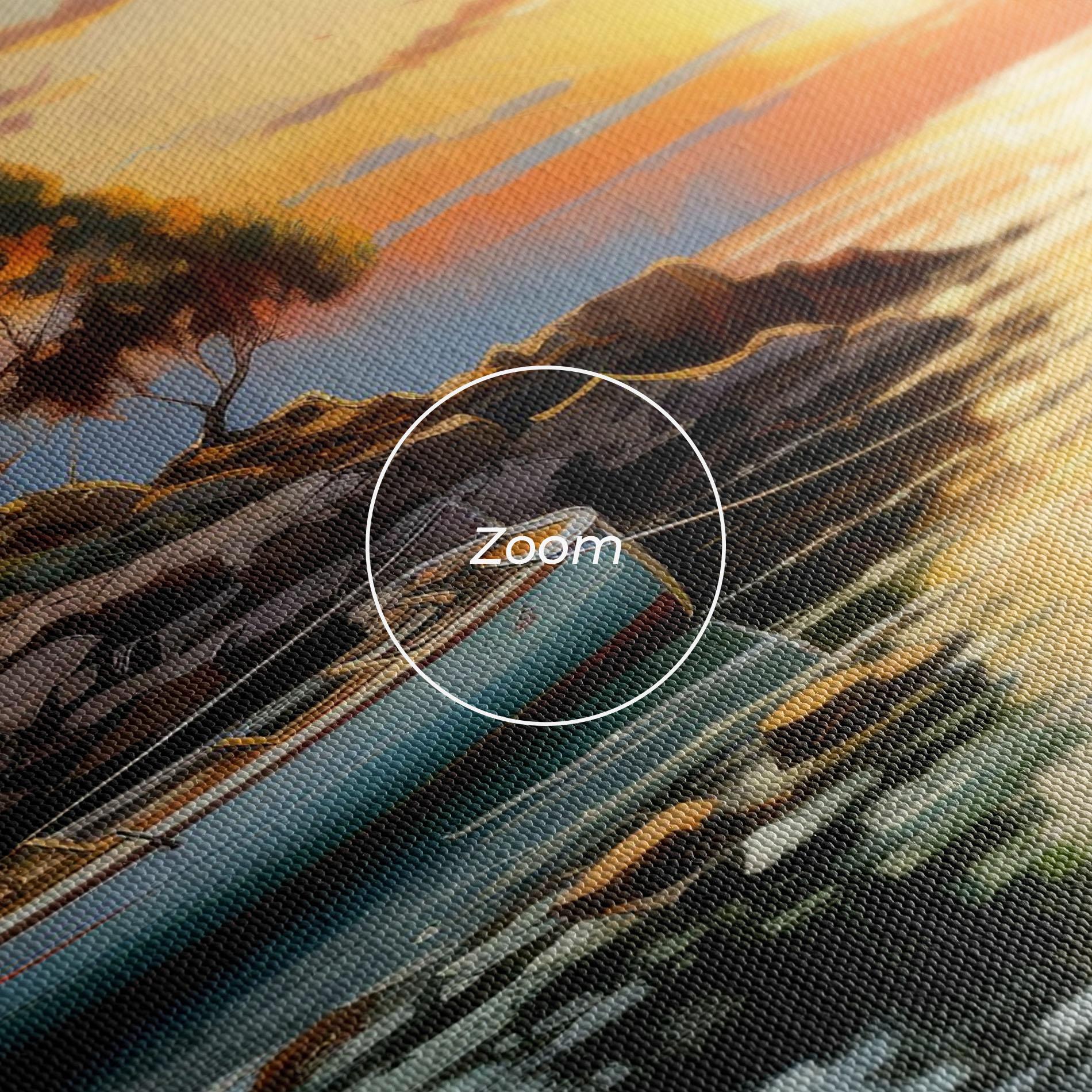 Leinwandbild Sunset Sea Art mockup 3