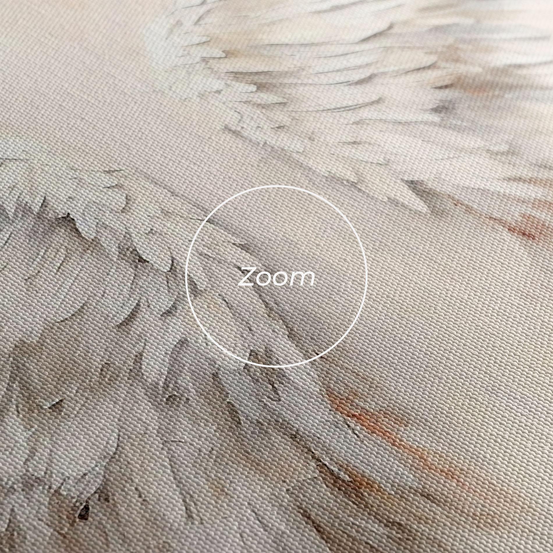 Leinwandbild White Bloody Wings mockup 3