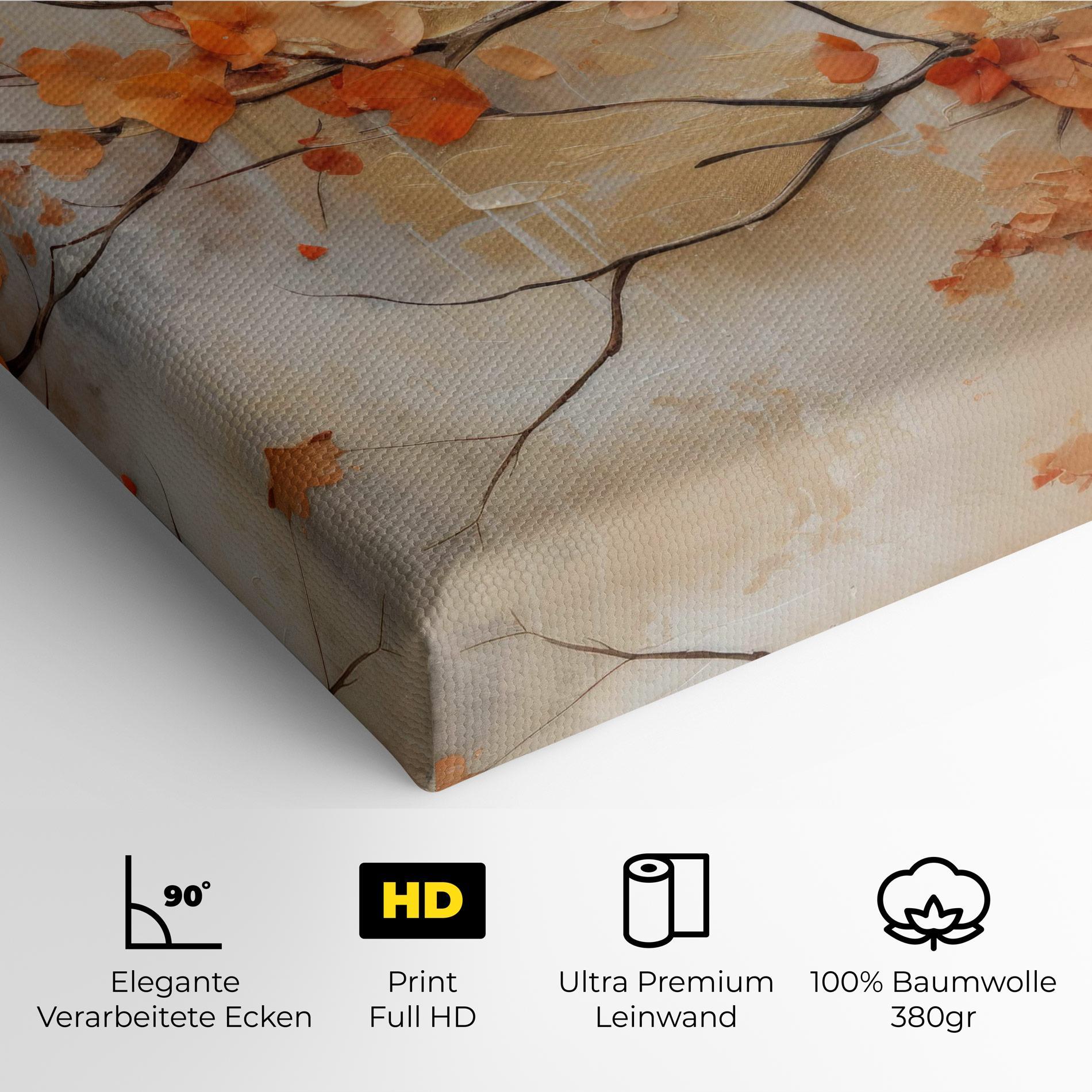Leinwandbild Autumn Nature Art mockup 4