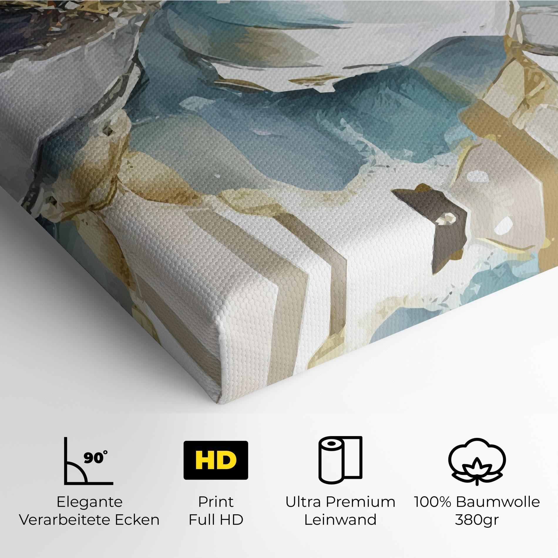 Leinwandbild Flower Mix Art mockup 4