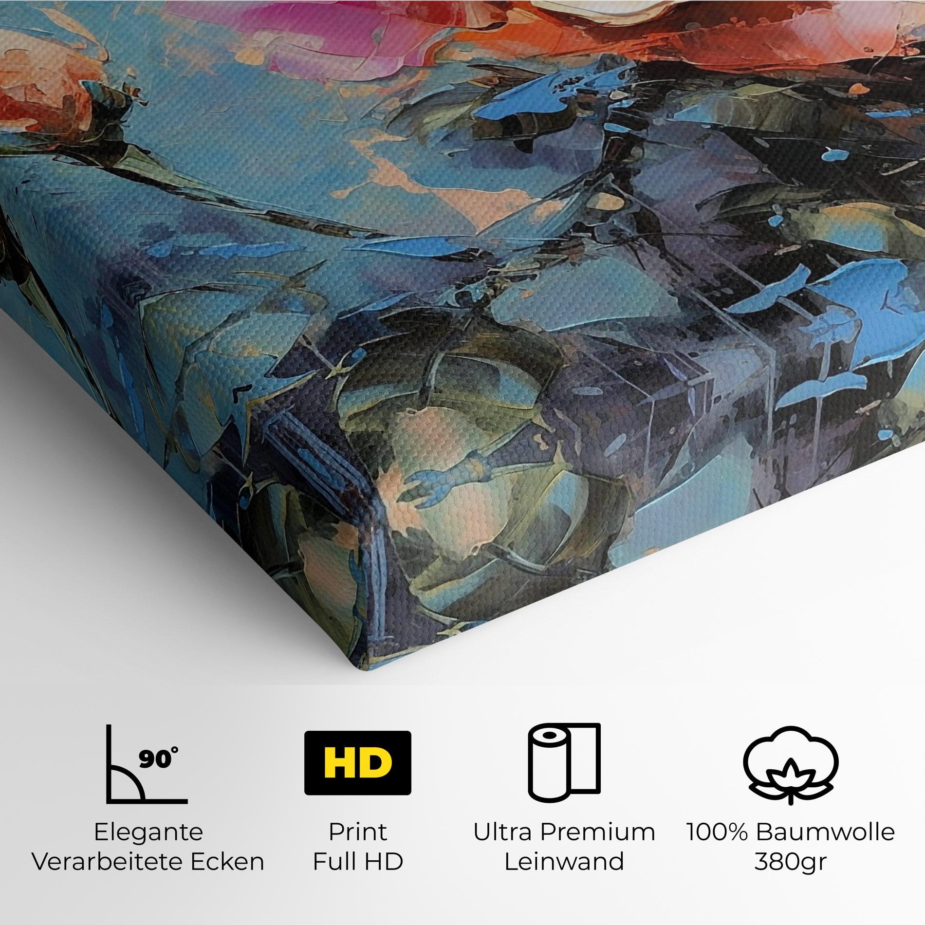 Leinwandbild Pretty Pink Rose Art mockup 4