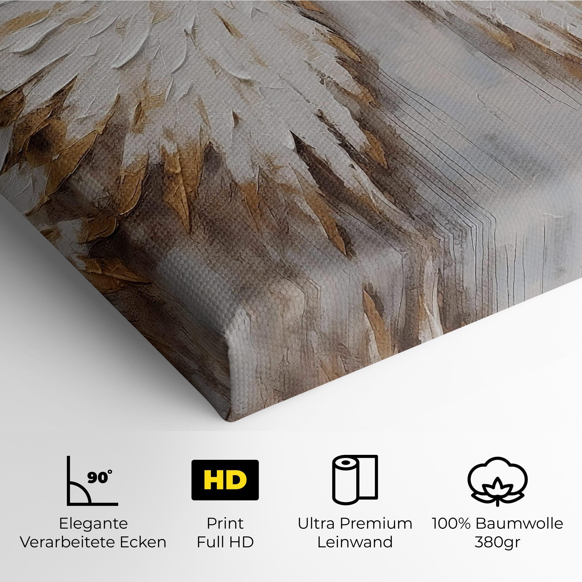 Leinwandbild White Angel Wings mockup 4