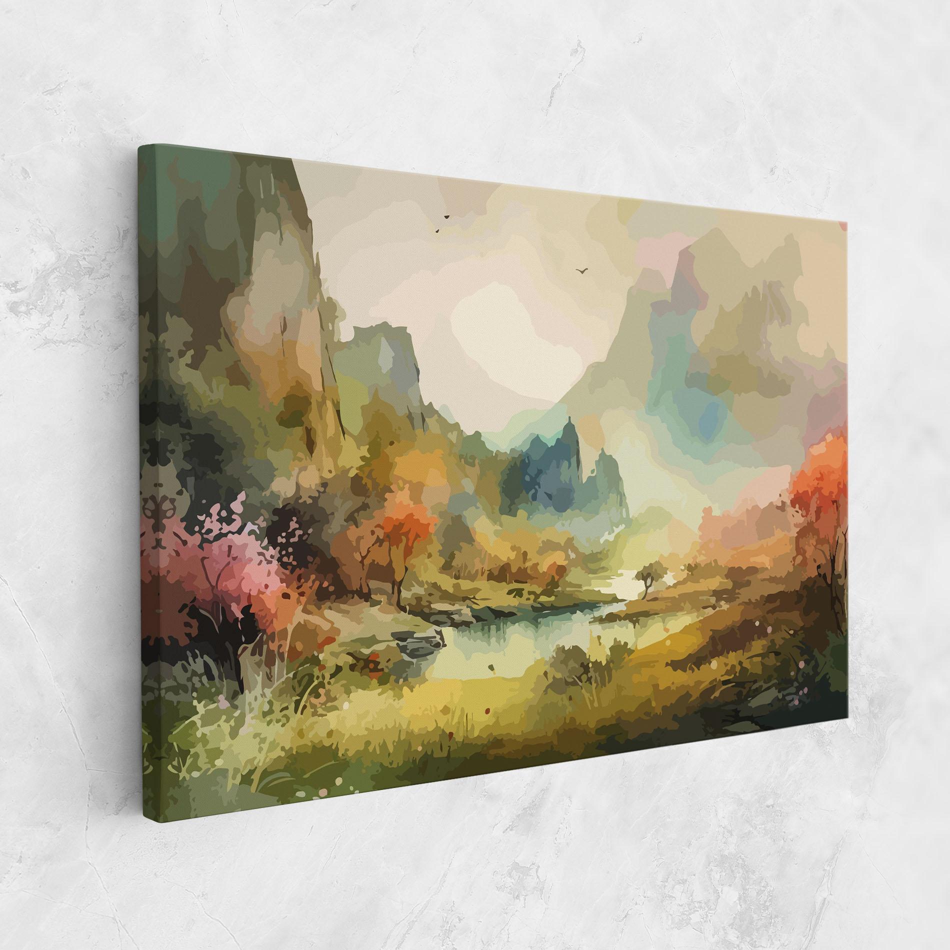 Leinwandbild Nature Painting mockup 1