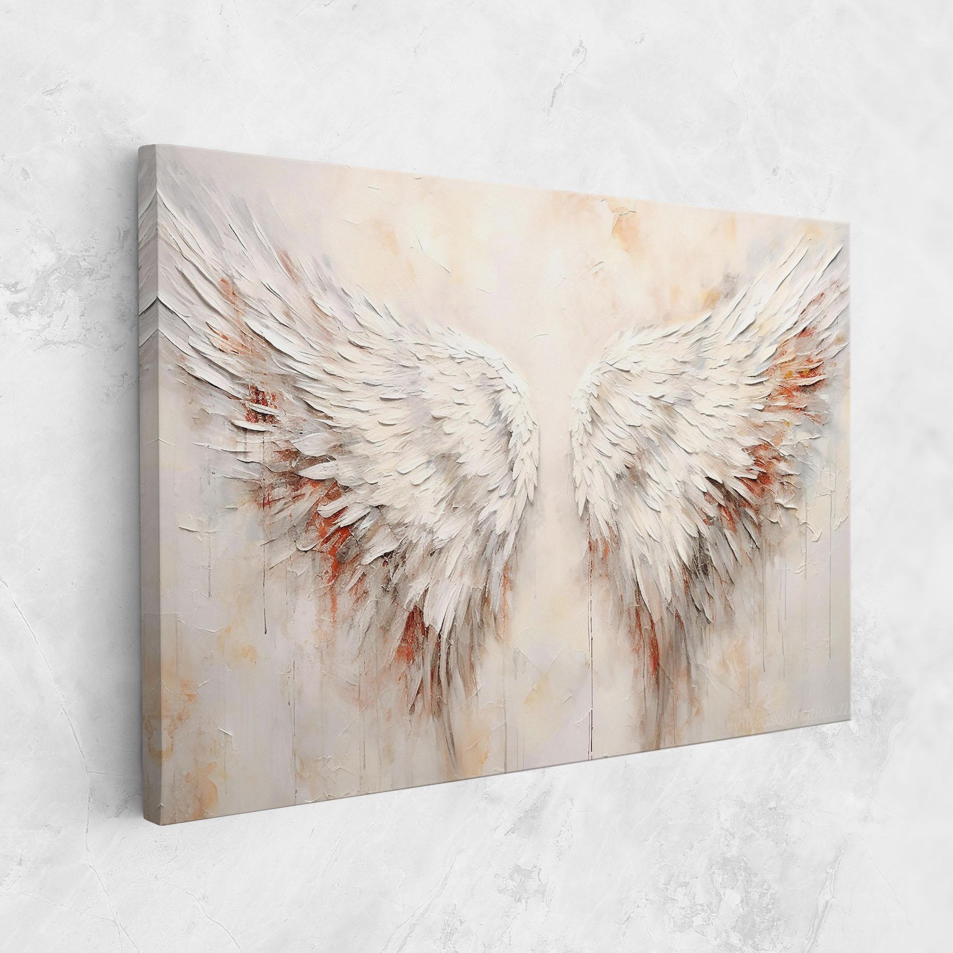 Leinwandbild White Bloody Wings mockup 1