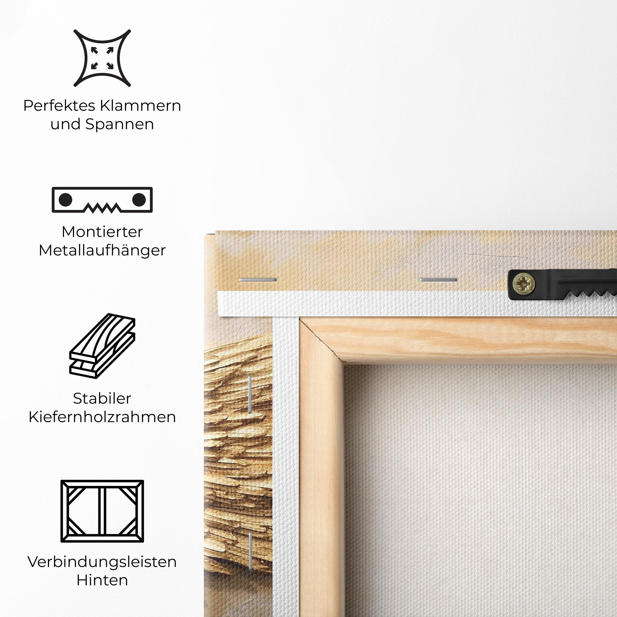 Leinwandbild Beautiful Gold Wings mockup 5