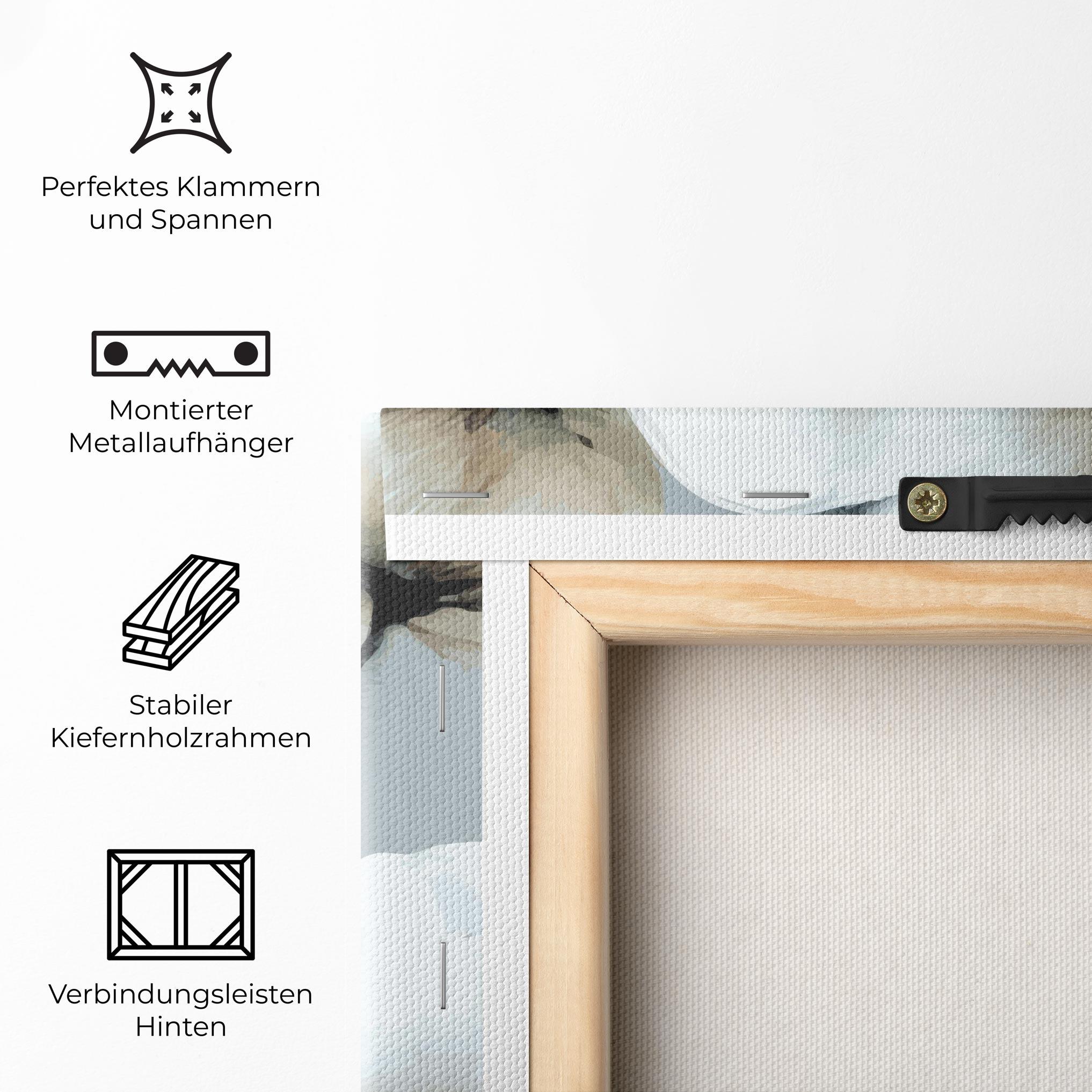 Leinwandbild Paint Texture Flower mockup 5