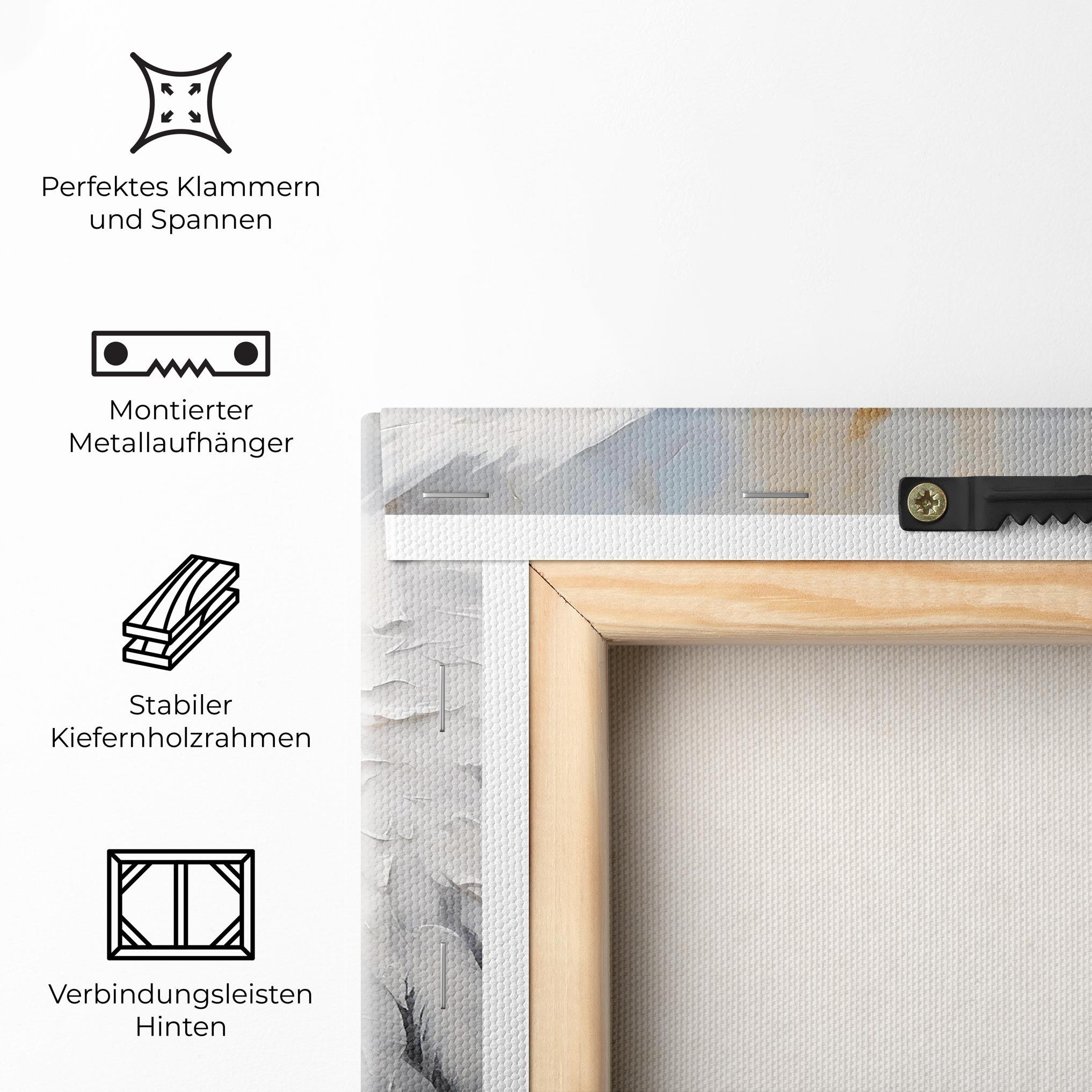 Leinwandbild Pretty Angel Wings mockup 5