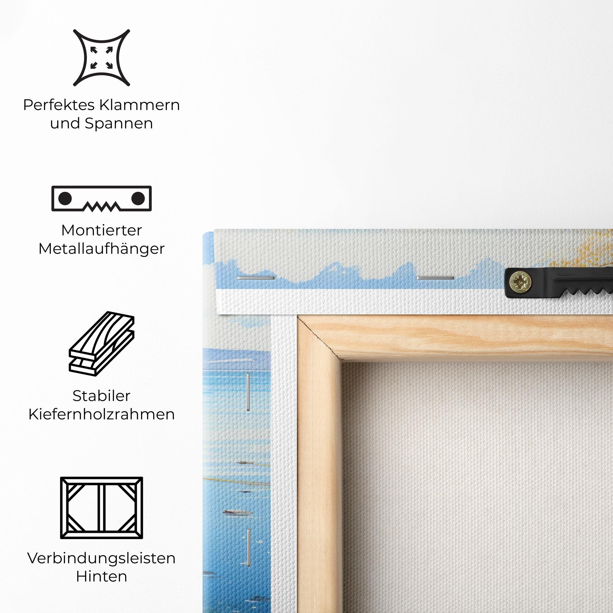 Leinwandbild Sailing Boat mockup 5