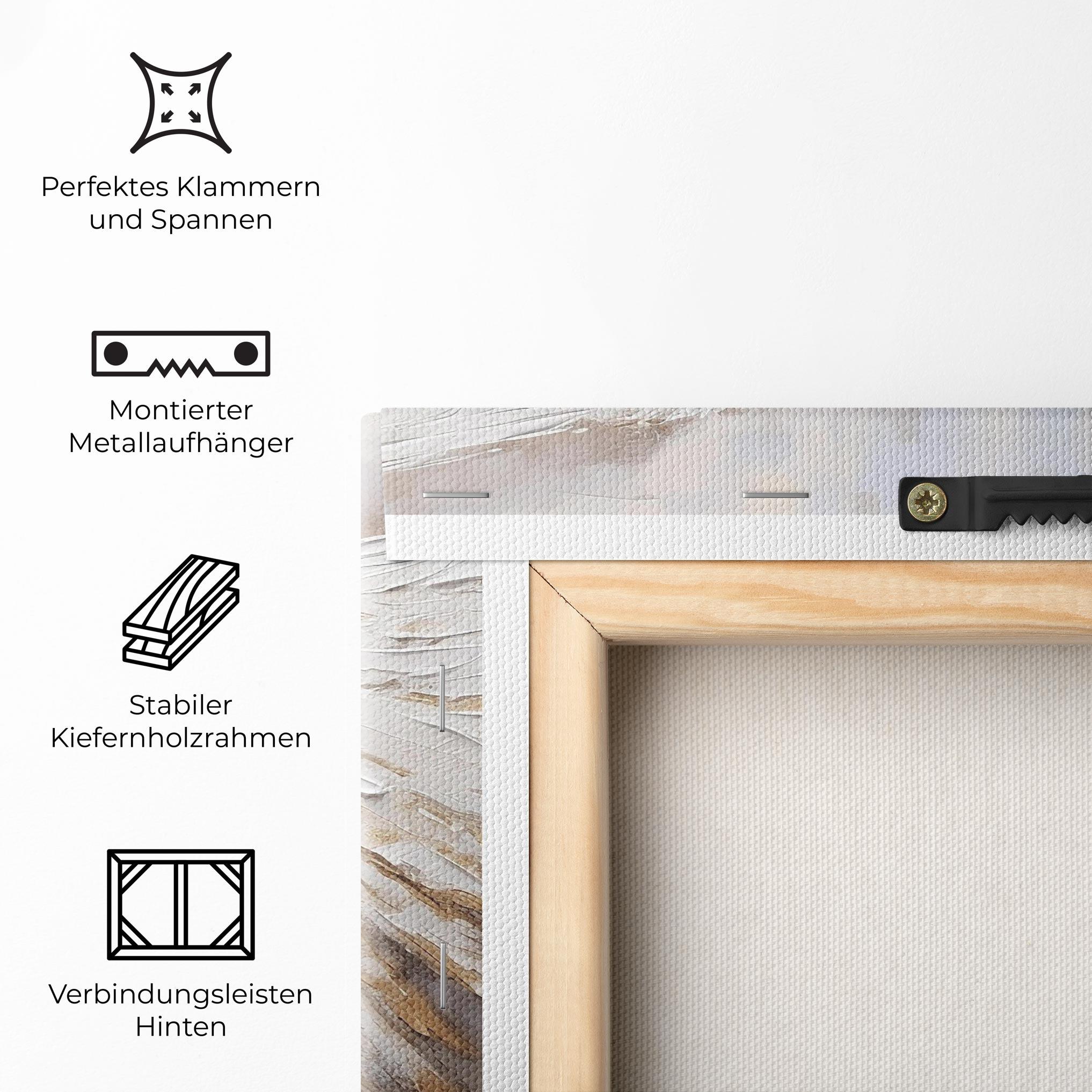 Leinwandbild White Angel Wings mockup 5