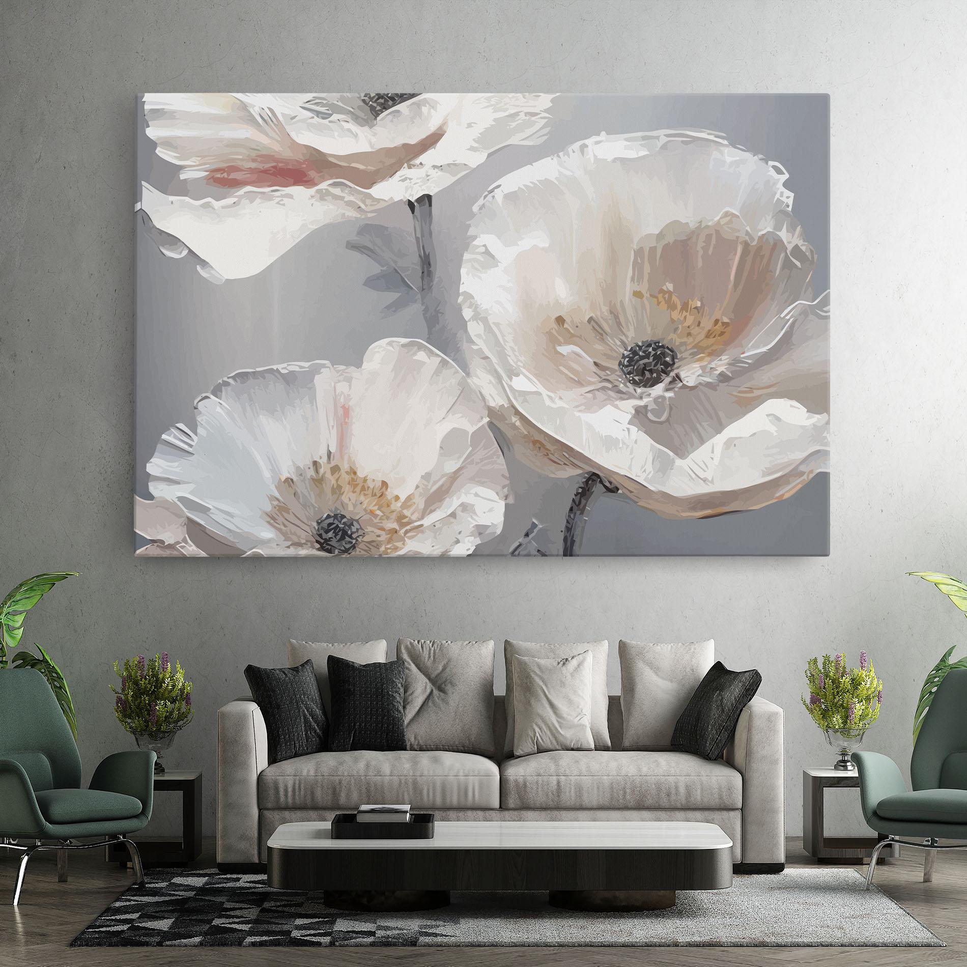 Leinwandbild Cream Mix Flower mockup 7