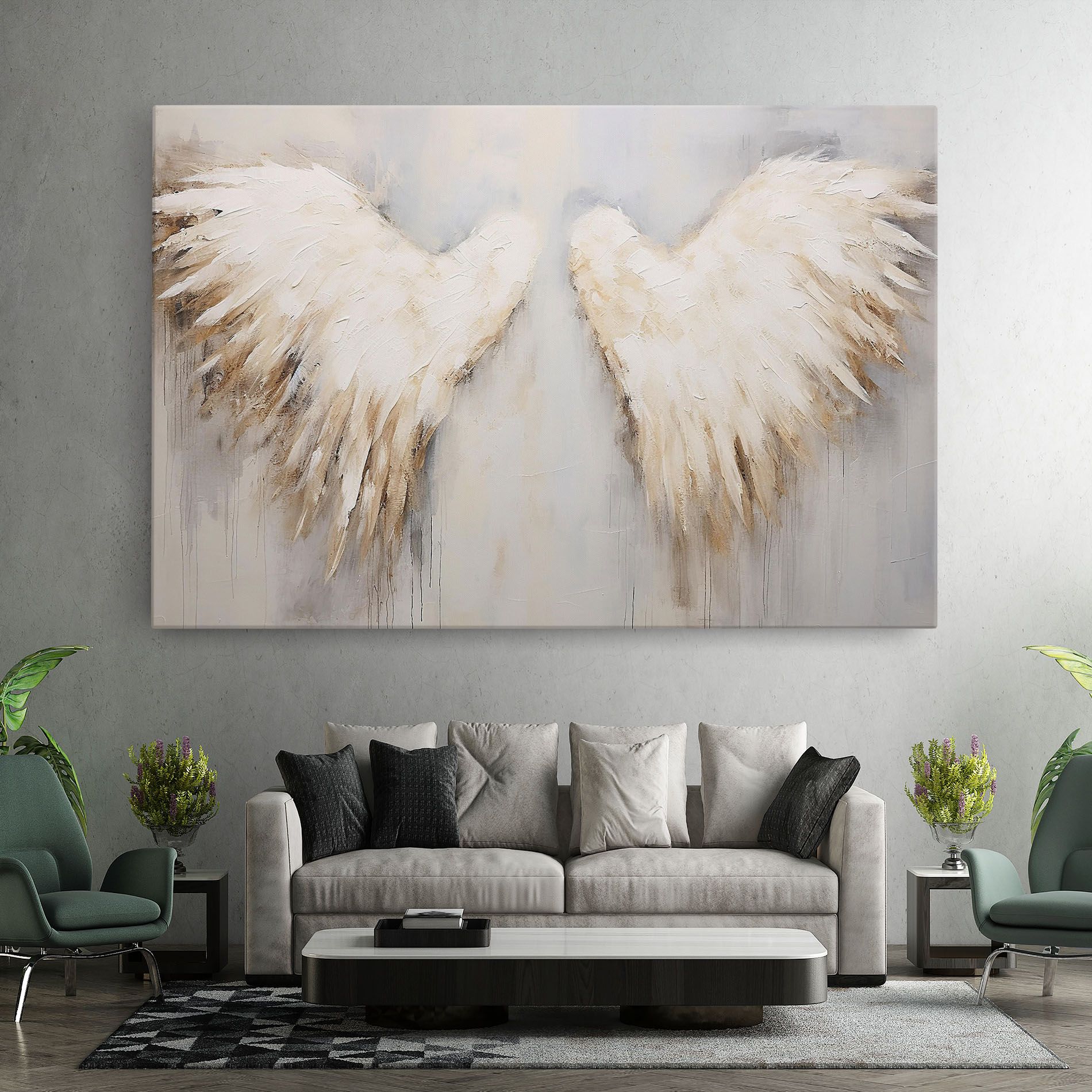 Cream White Wings mockup 7