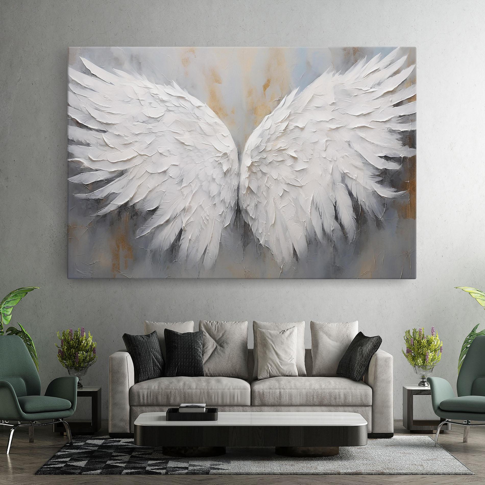 Leinwandbild Pretty Angel Wings mockup 7